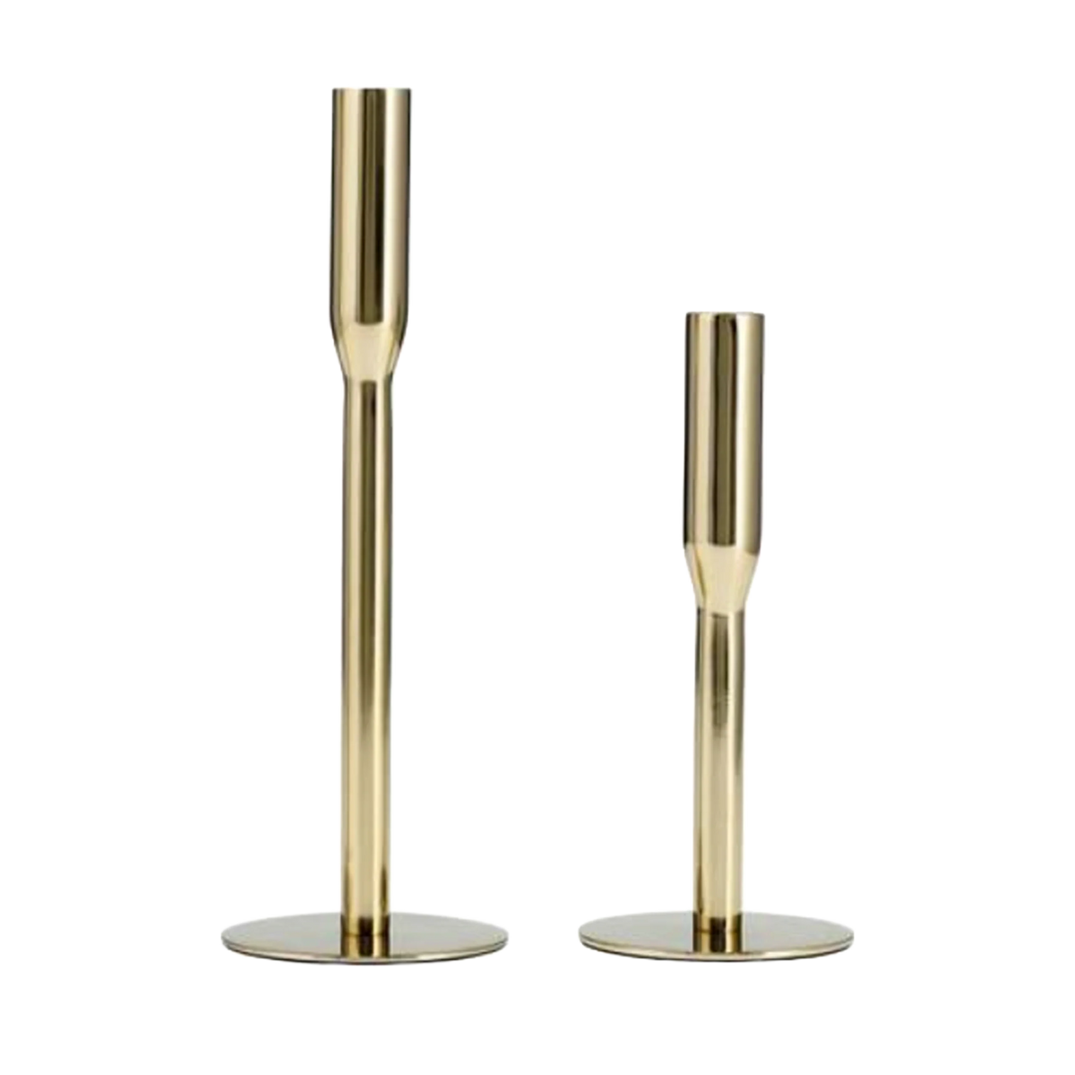 Tapered Candleholder Med Gold