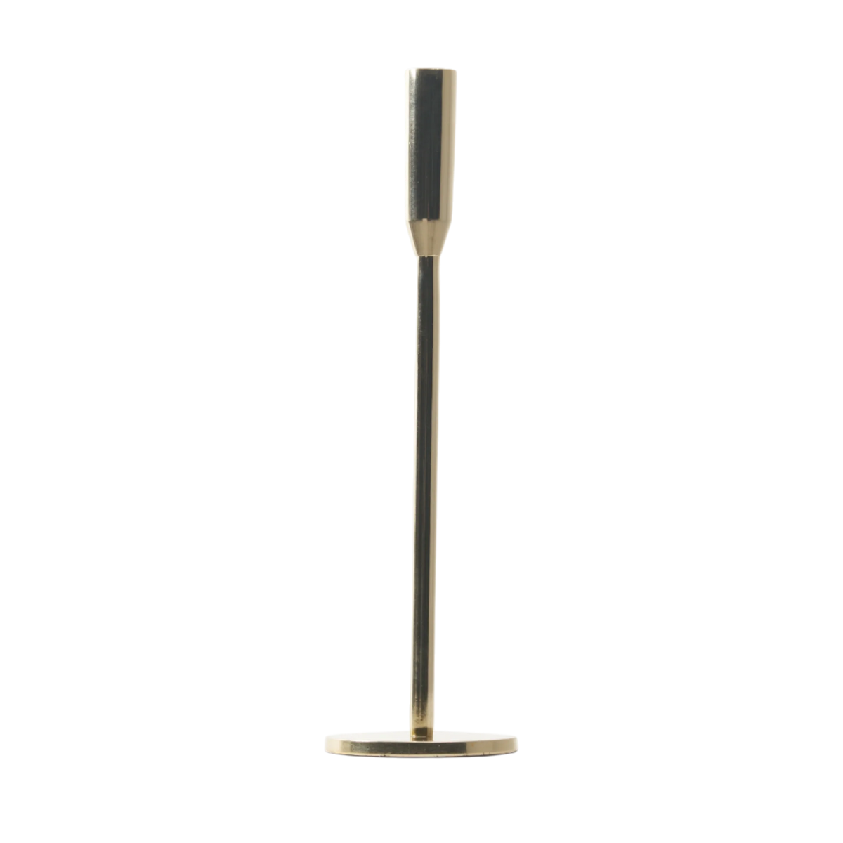 Tapered Cndleholder Lg Gold