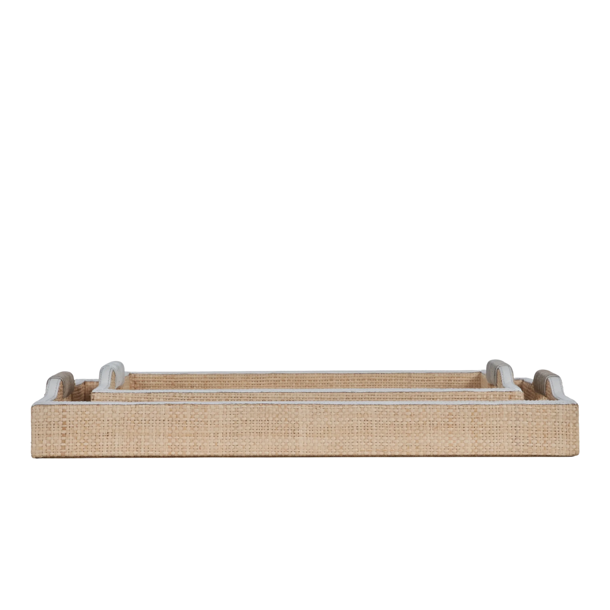 Hammet Raffia Tray Set