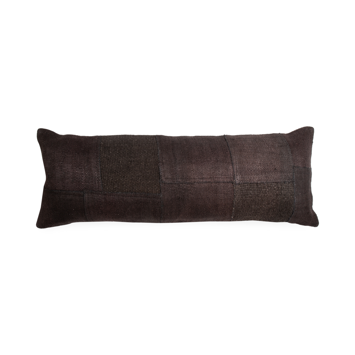 This vintage pillow is pieced together from Vintage Turkish Kilim rugs with a solid cotton back.