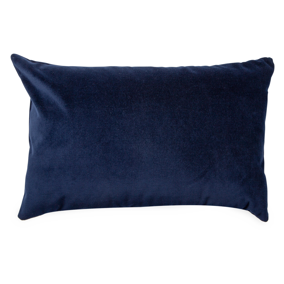 An elegant cotton velvet pillow with gentle striation that creates subtle dimensions.