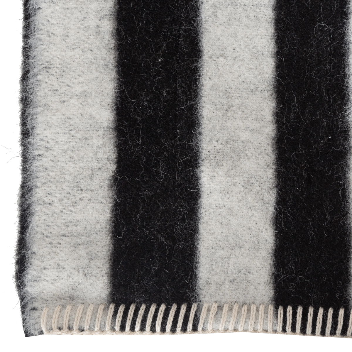 Presenting a luxuriously soft texture, the Stills Stripe Throw is woven with natural superfine alpaca wool and undyed Peruvian cotton.
