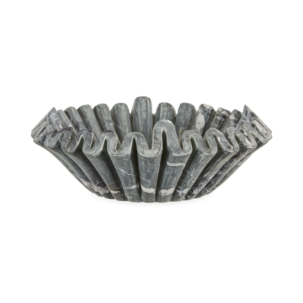 Marble Ruffle Bowl