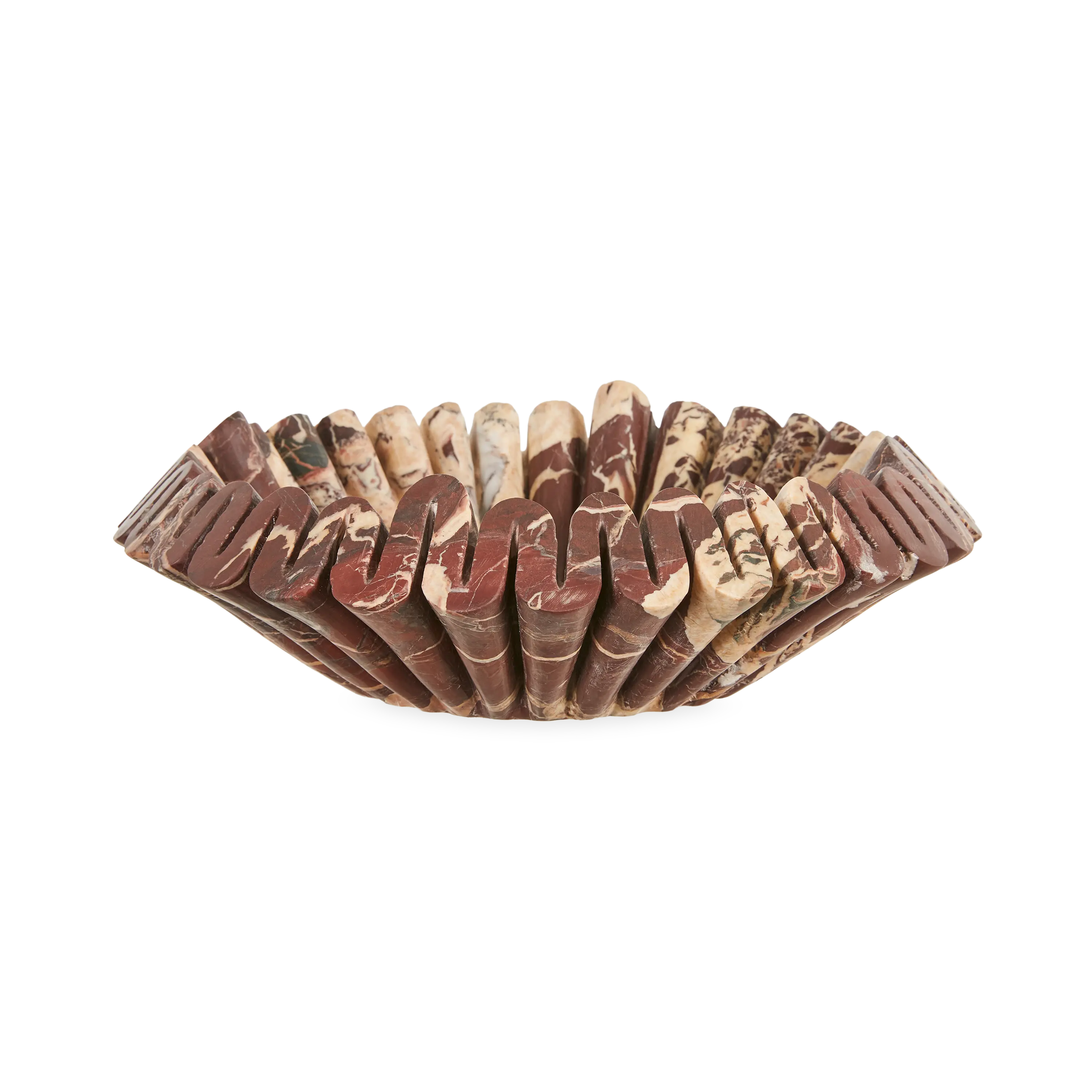 Marble Ruffle Bowl