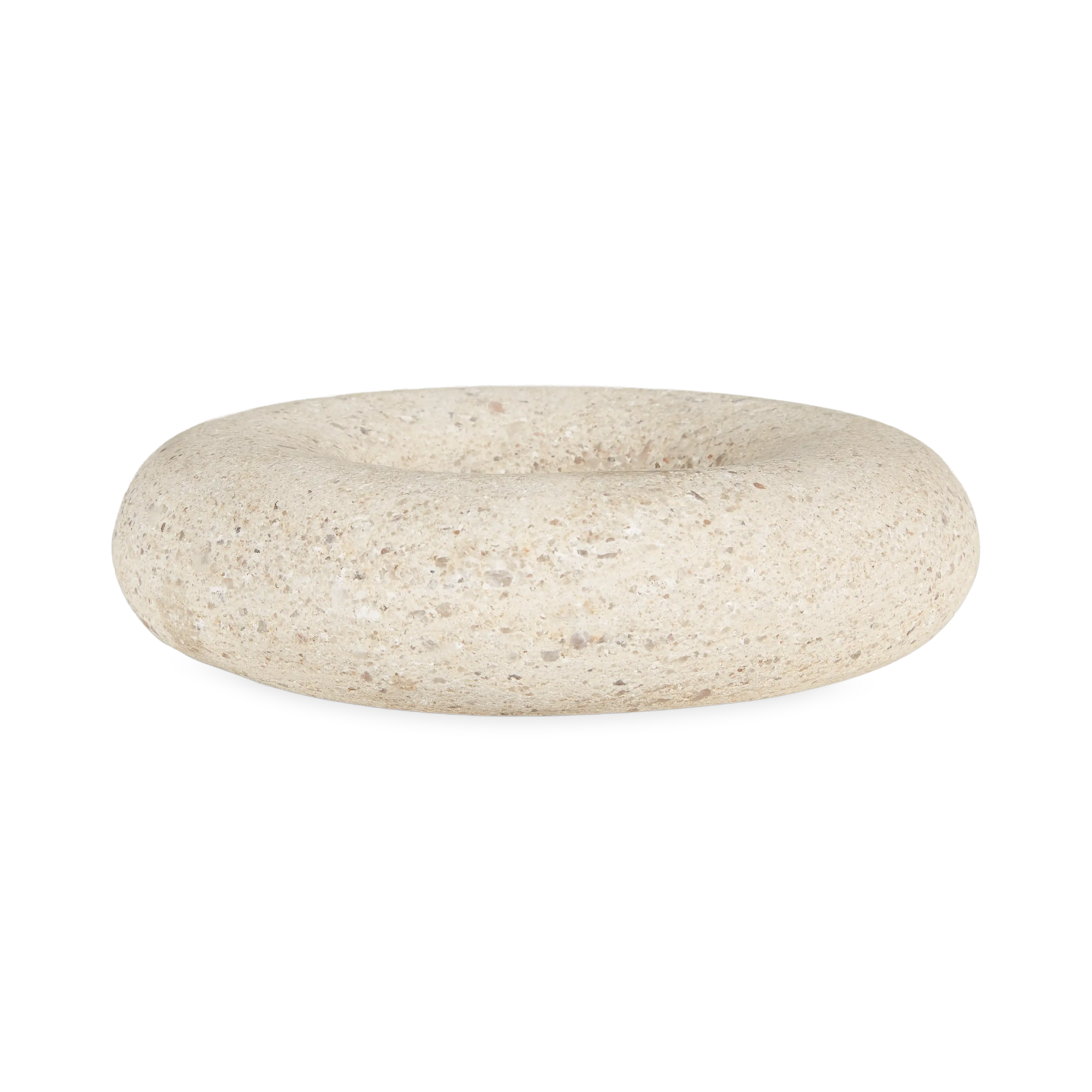 Pudgy Travertine Bowl