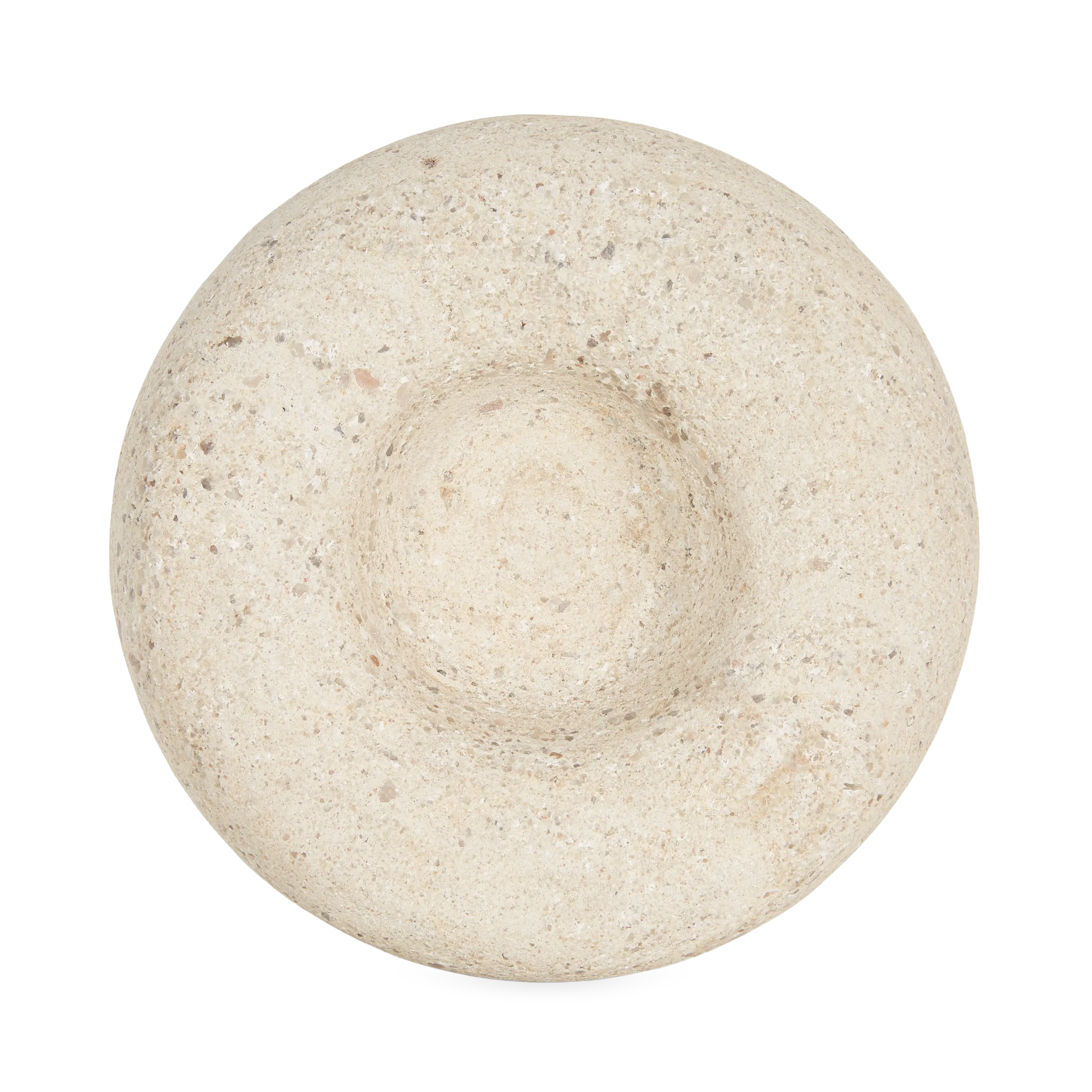 Pudgy Travertine Bowl