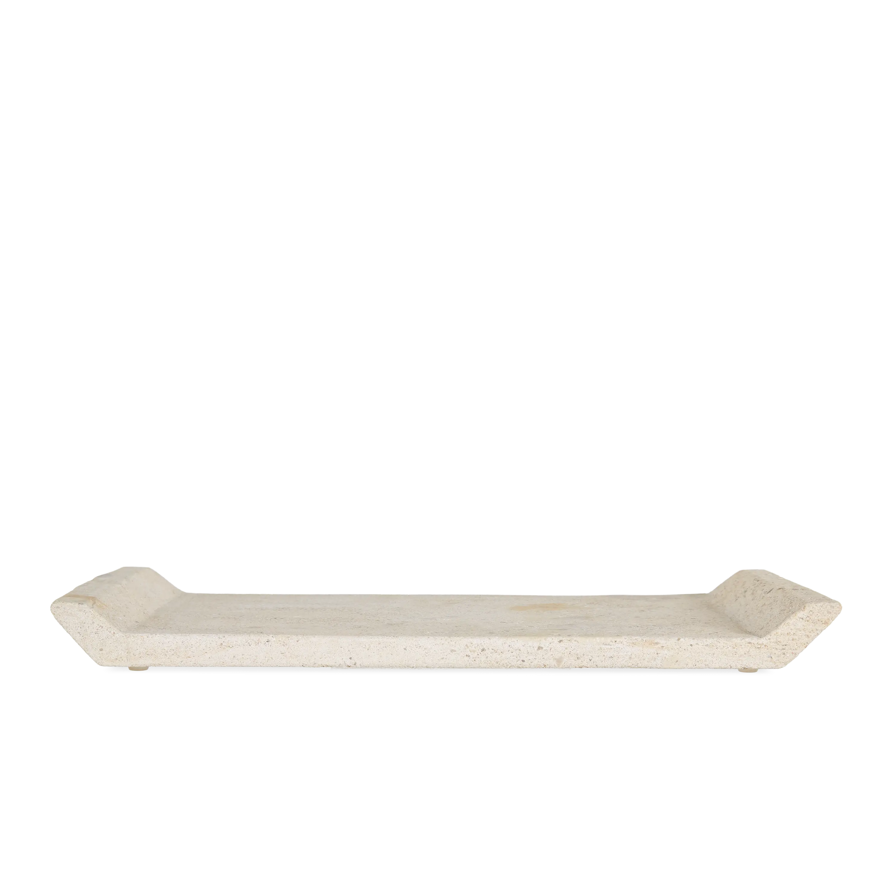 Rectangle Travertine Tray Ntrl