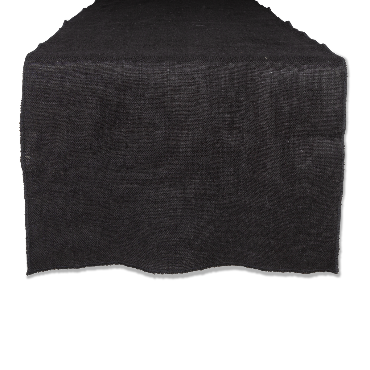 The Slubby Linen Runner in relaxed textural linen features tonal border stitching.