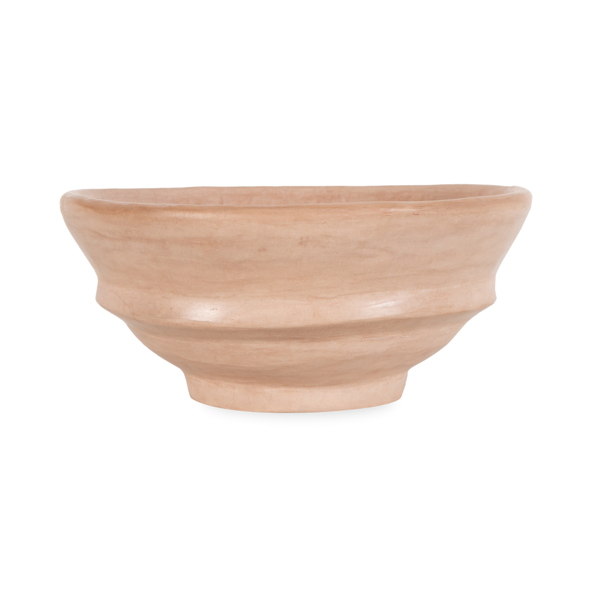 The Ridged Bowl was hand sculpted by Moroccan artisans to give a unique and organic aesthetic.