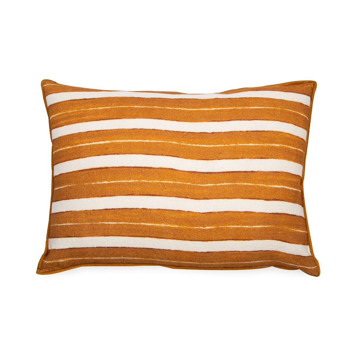 This Stripe Pillow is made with a naturally soft yet firm linen.