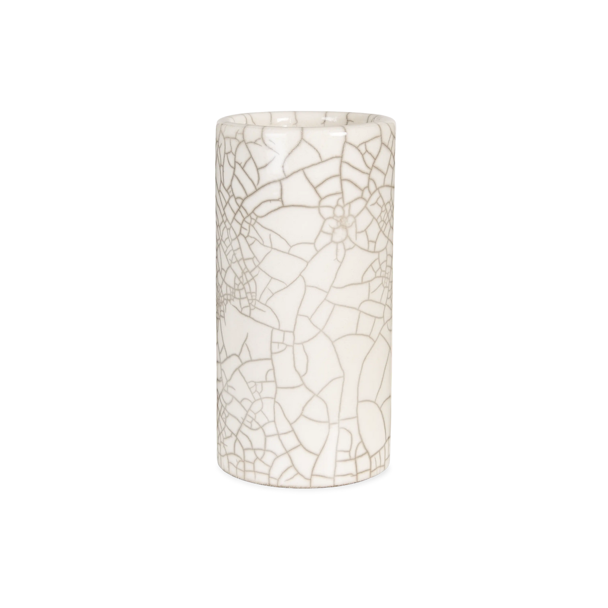 Crackle Cylinder Vase