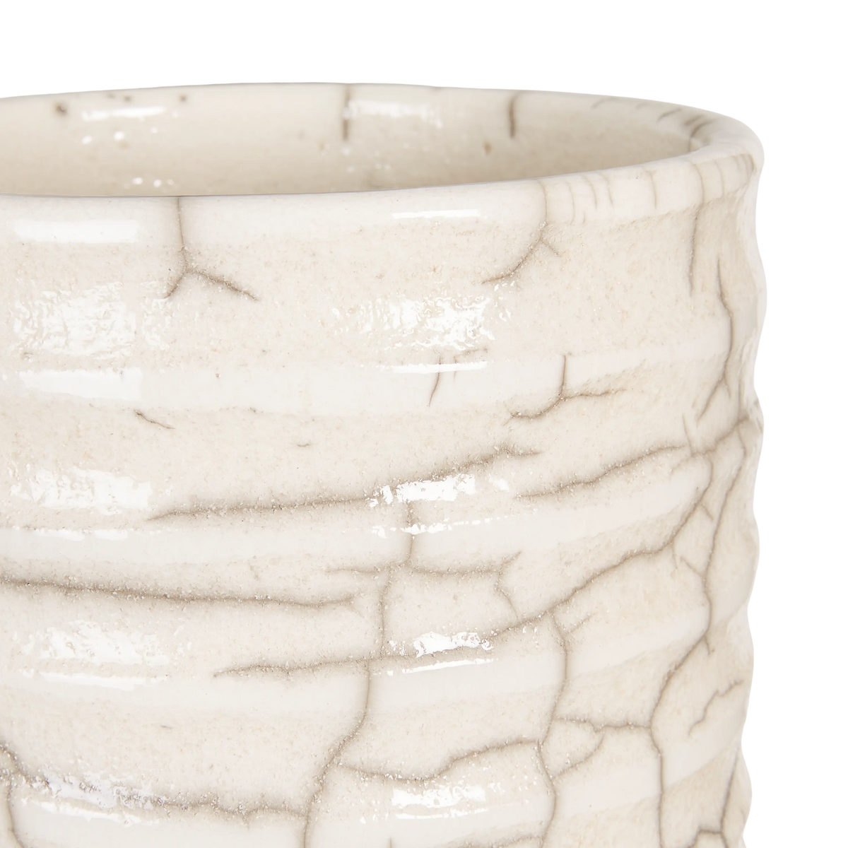 Crackle Cylinder Vase