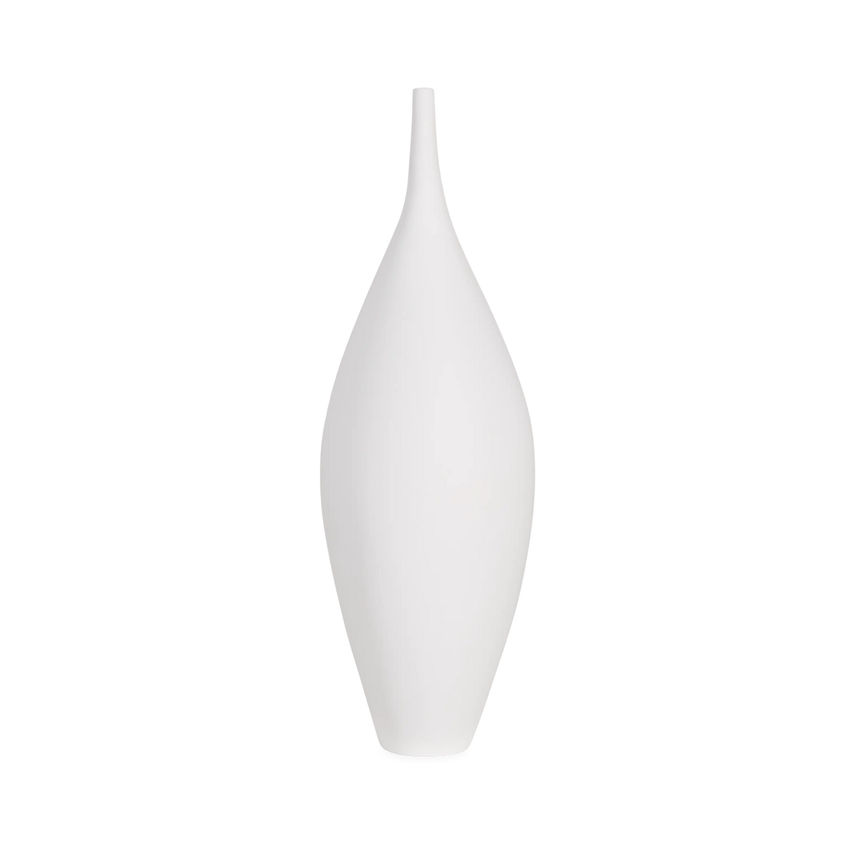 Soffio Ceramic Vase White