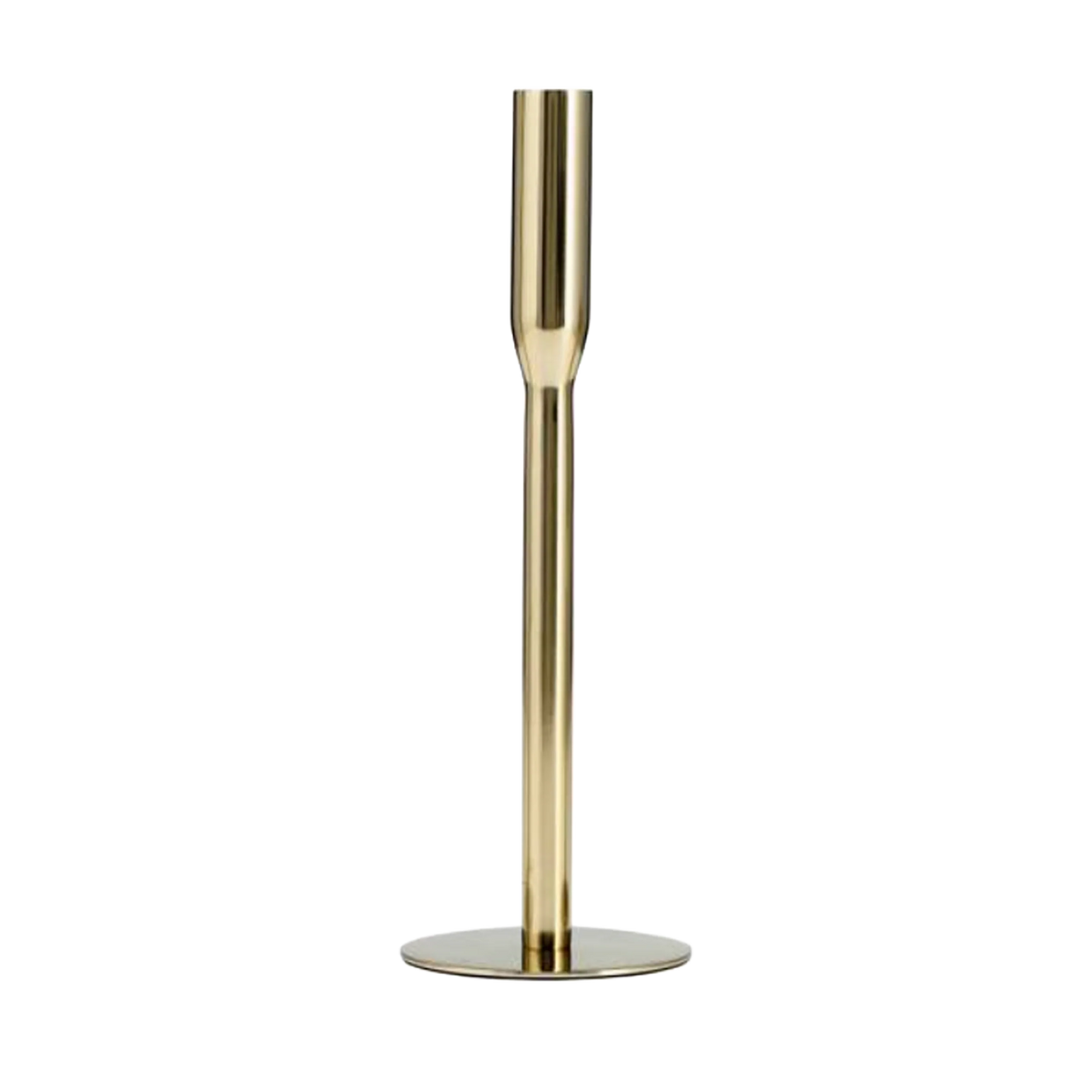 Tapered Candleholder Med Gold