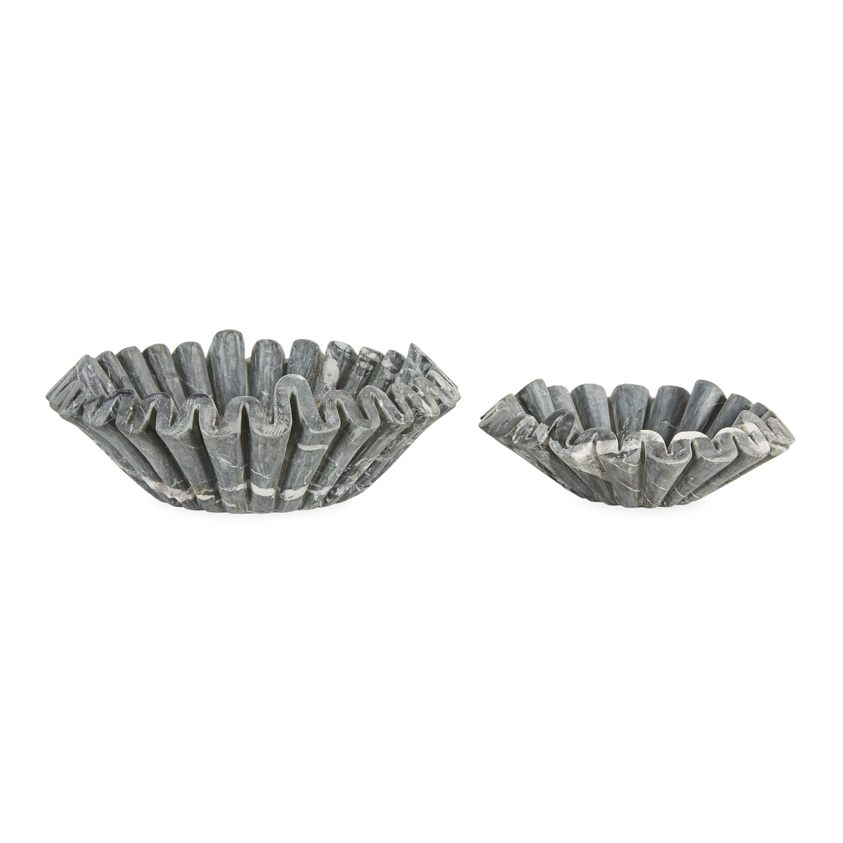 Marble Ruffle Bowl