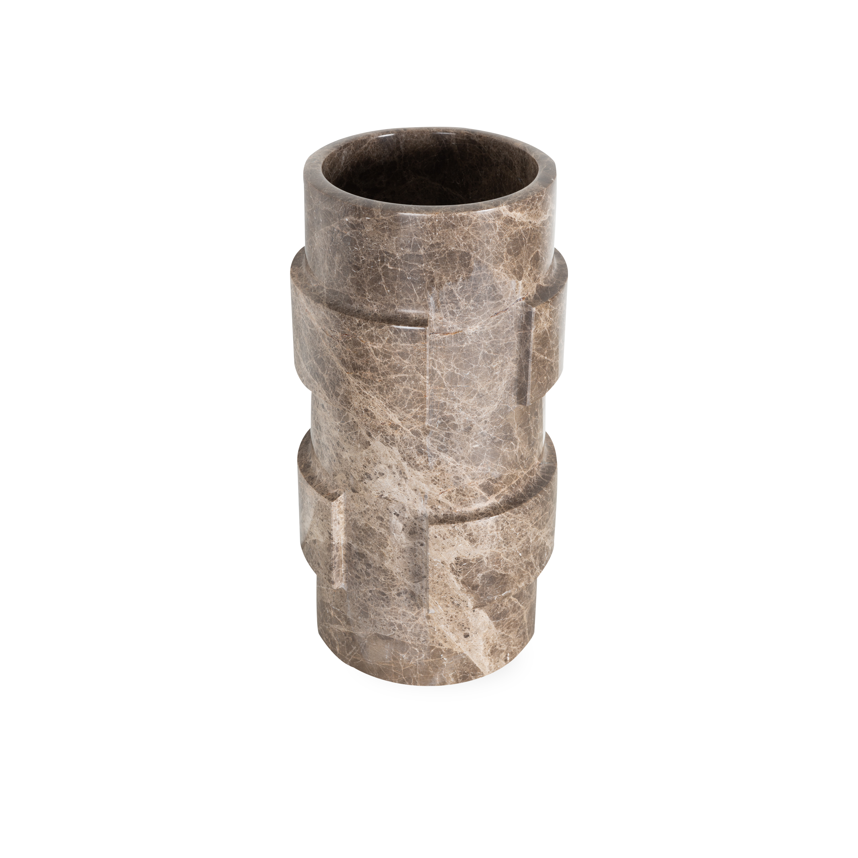 Marble Ridged Vase