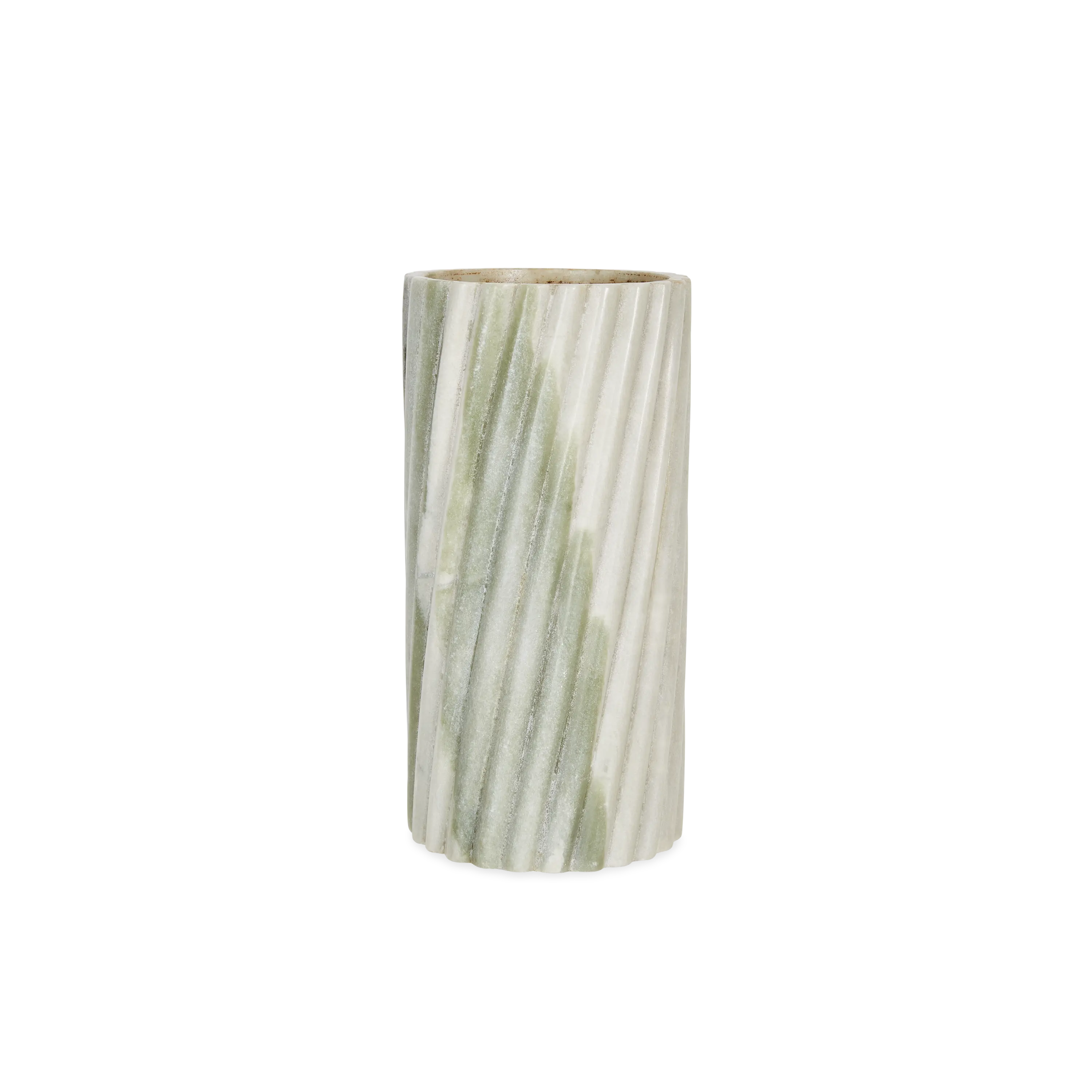 Ridged Marble Vase