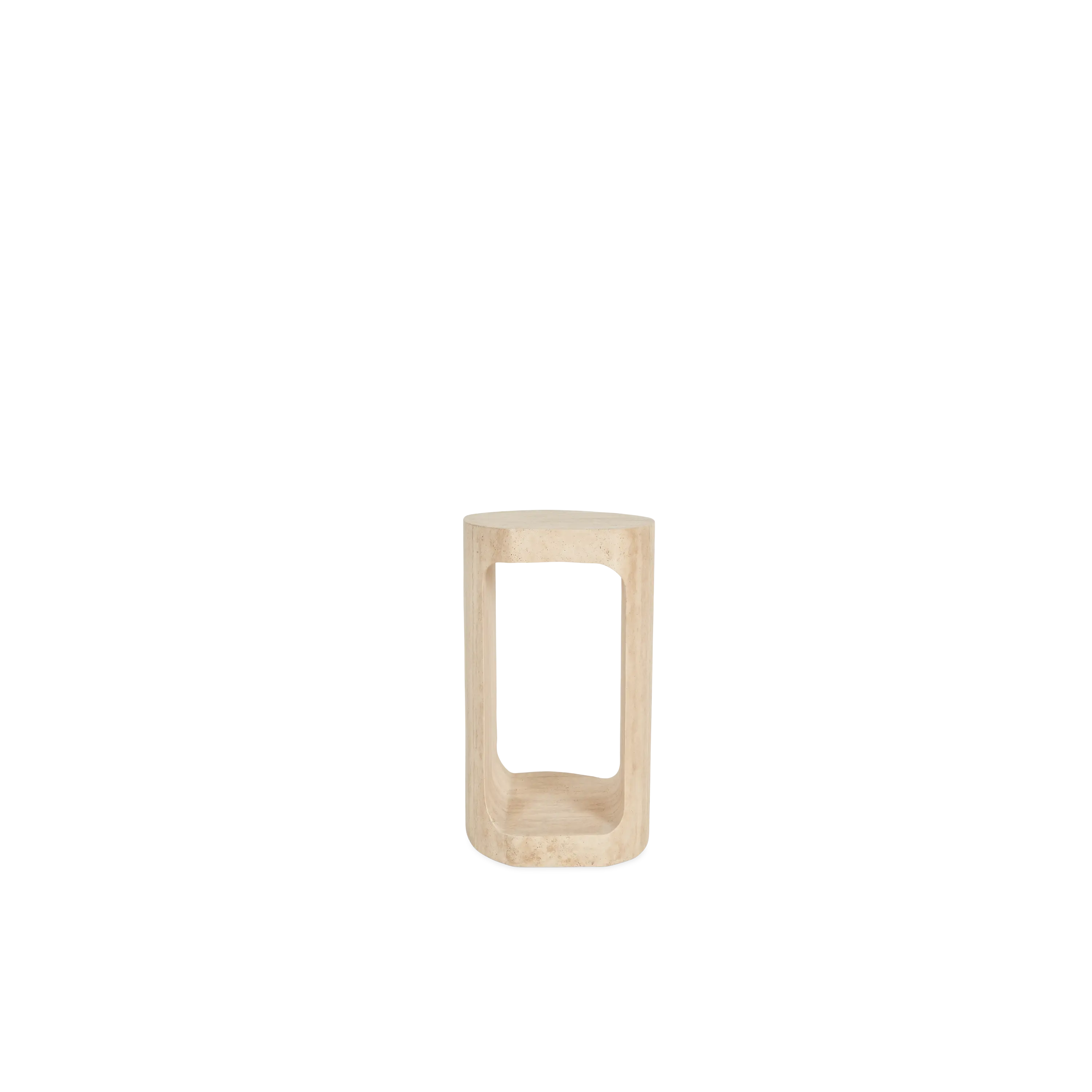 Blanc Travertine Pull Up Table