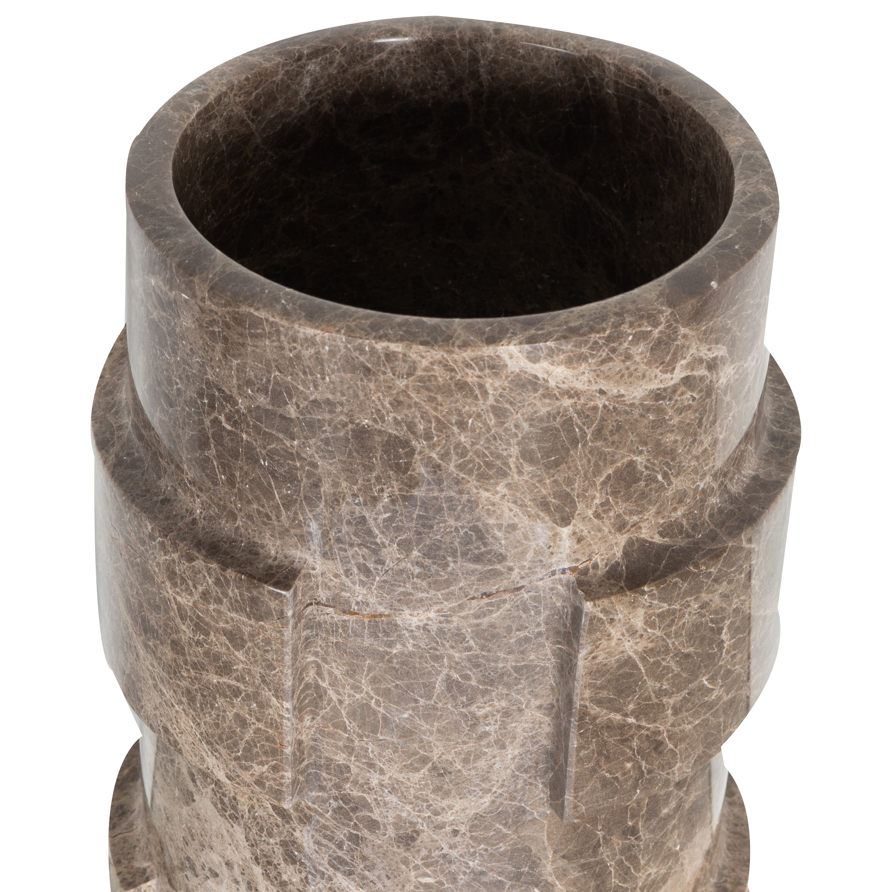 Marble Ridged Vase
