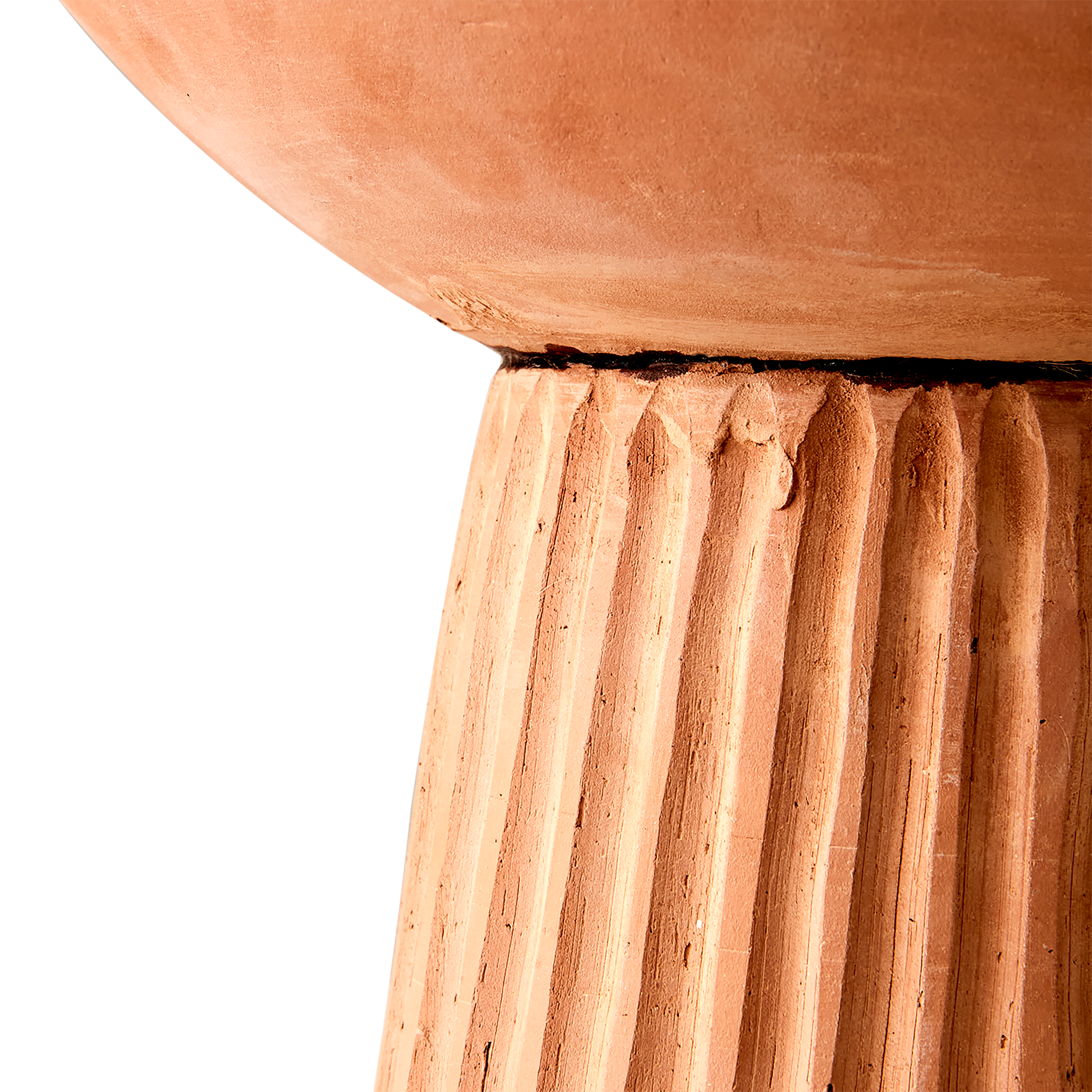 Footed Clay Bowl