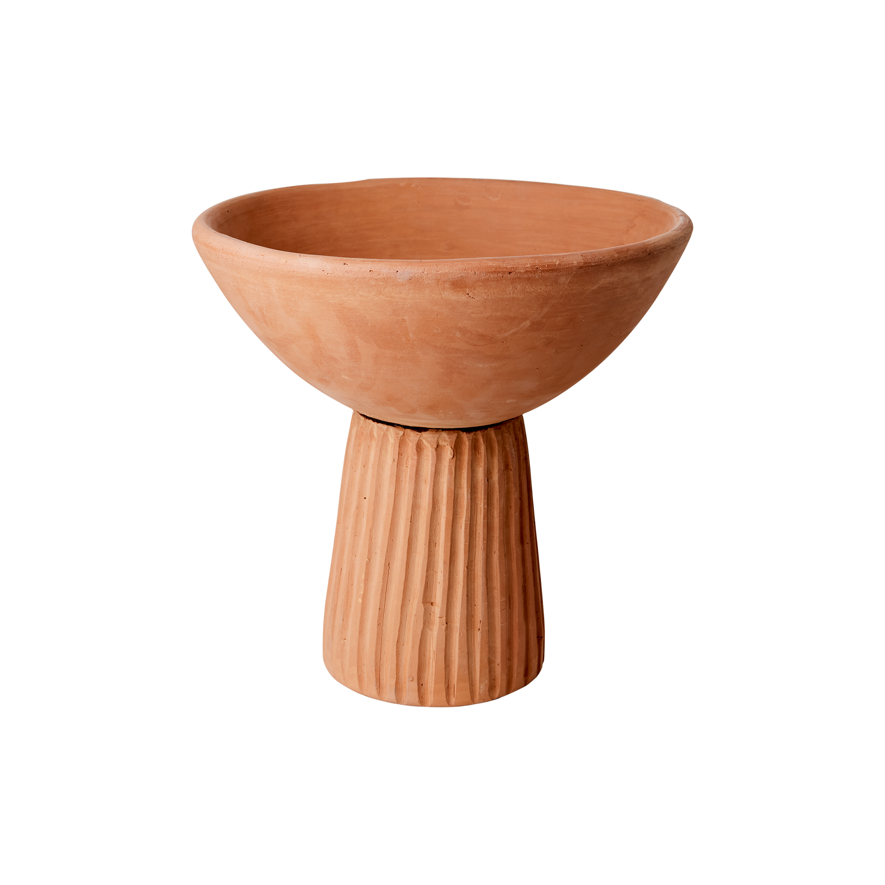 Footed Clay Bowl