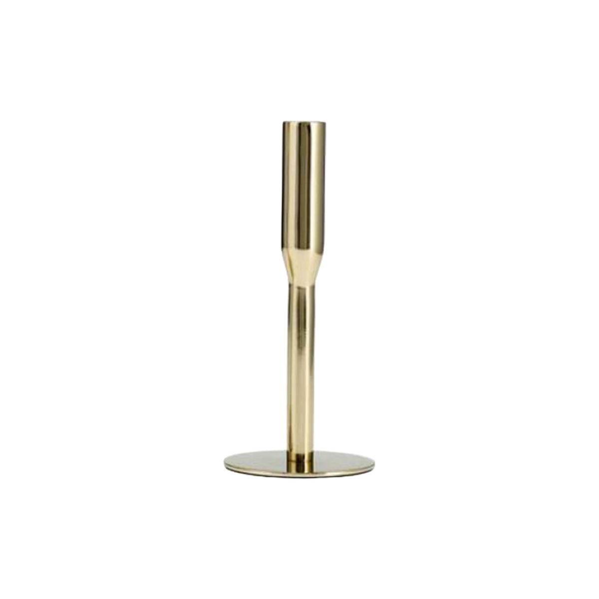 Tapered Cndleholder Sm Gold