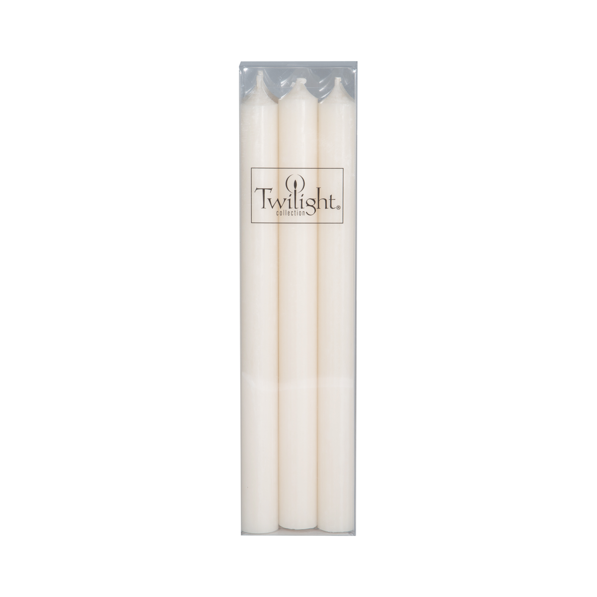 The unscented 10" tapered candlesticks that comes in a set of six.