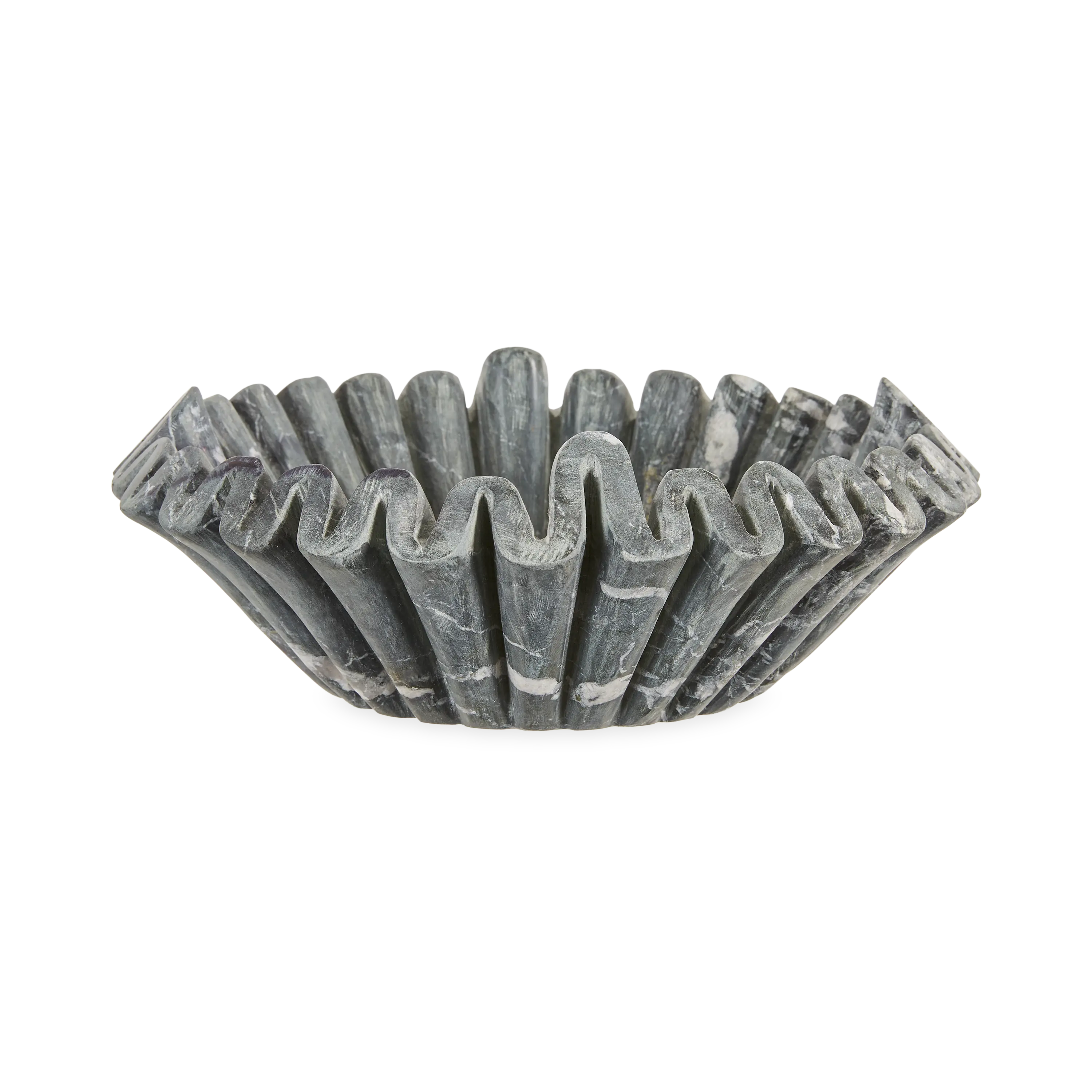 Marble Ruffle Bowl