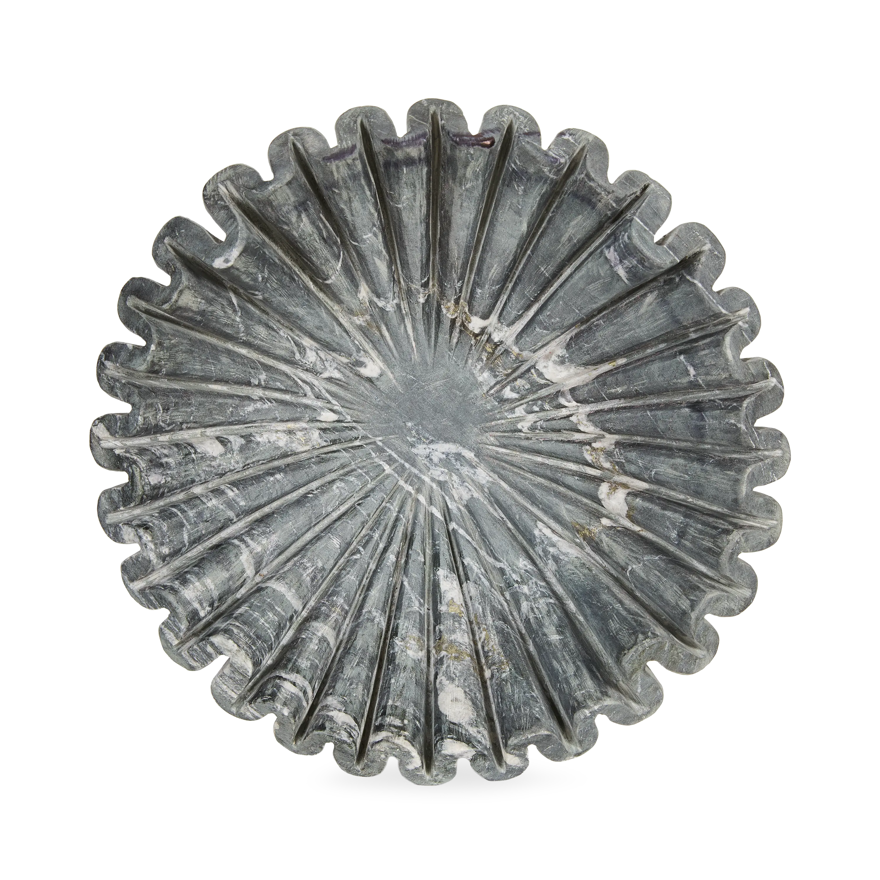 Marble Ruffle Bowl
