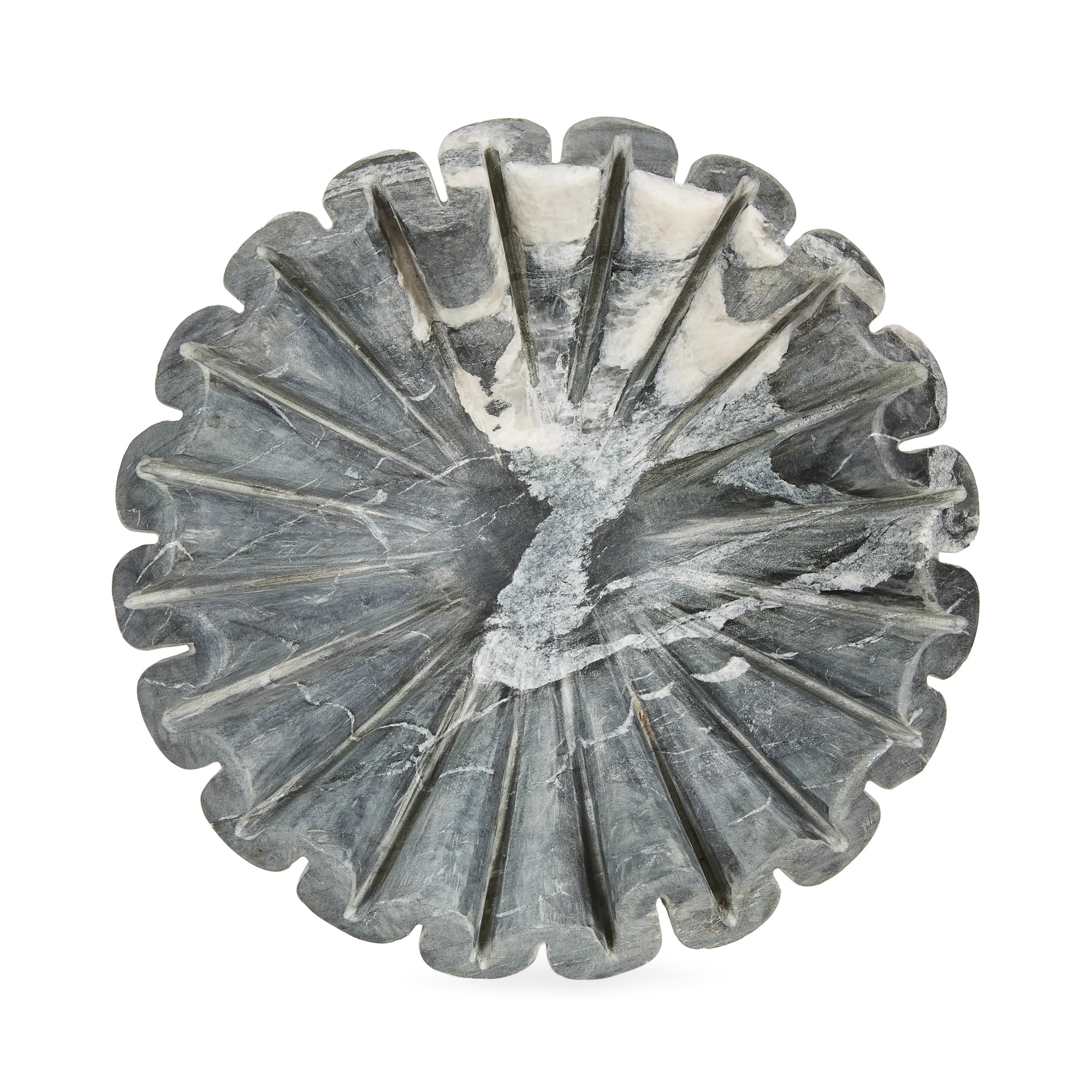 Marble Ruffle Bowl