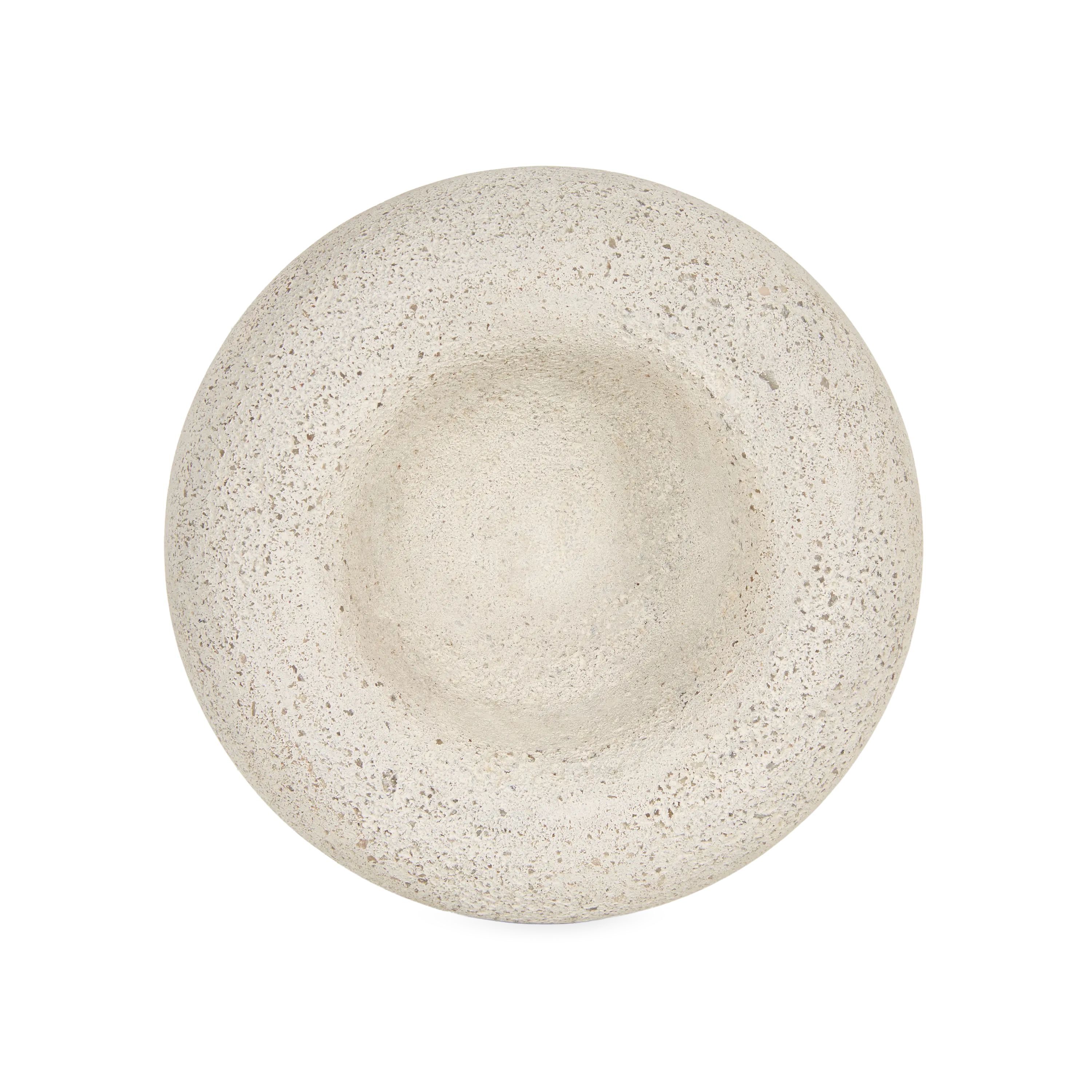 Pudgy Travertine Bowl