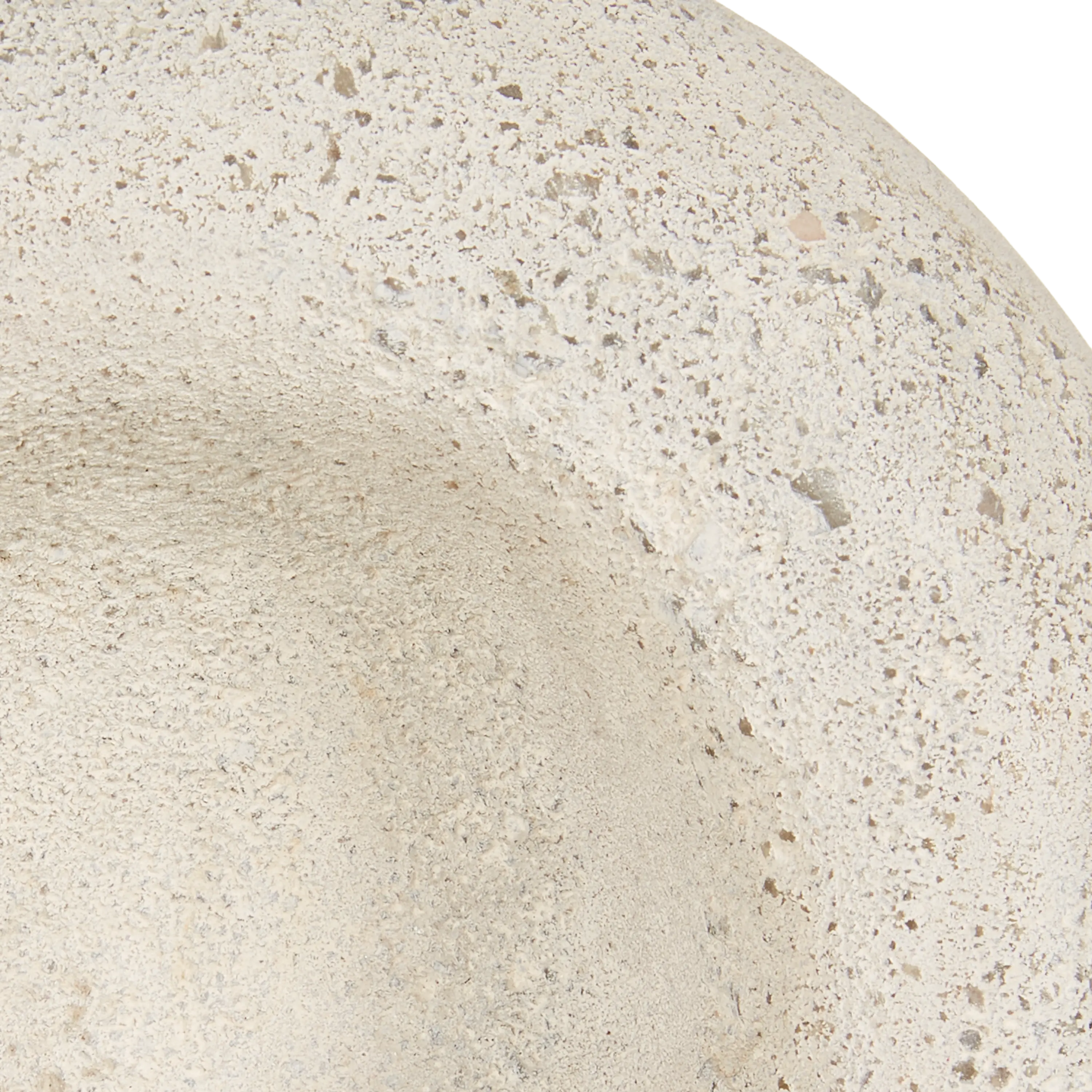 Pudgy Travertine Bowl