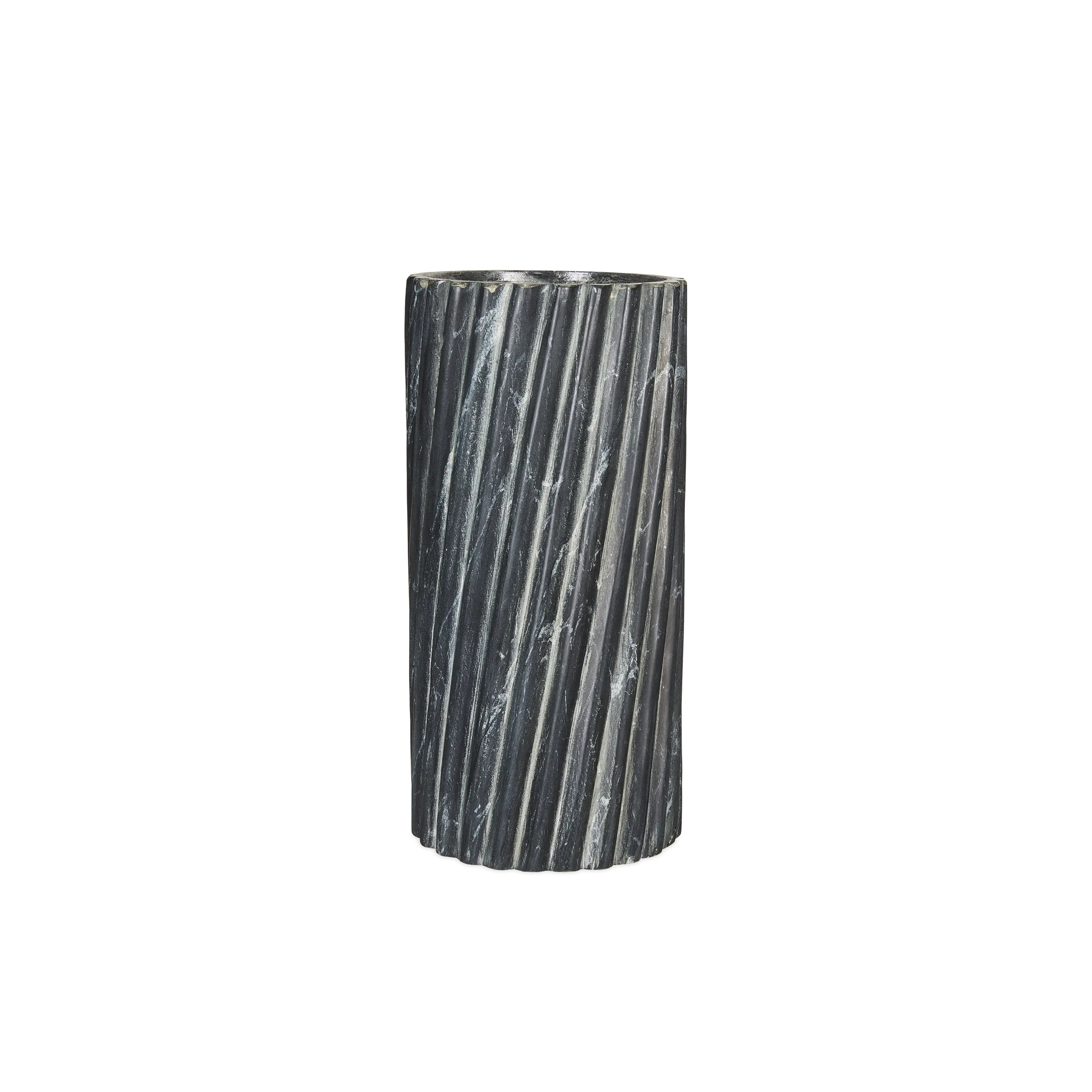 Ridged Marble Vase