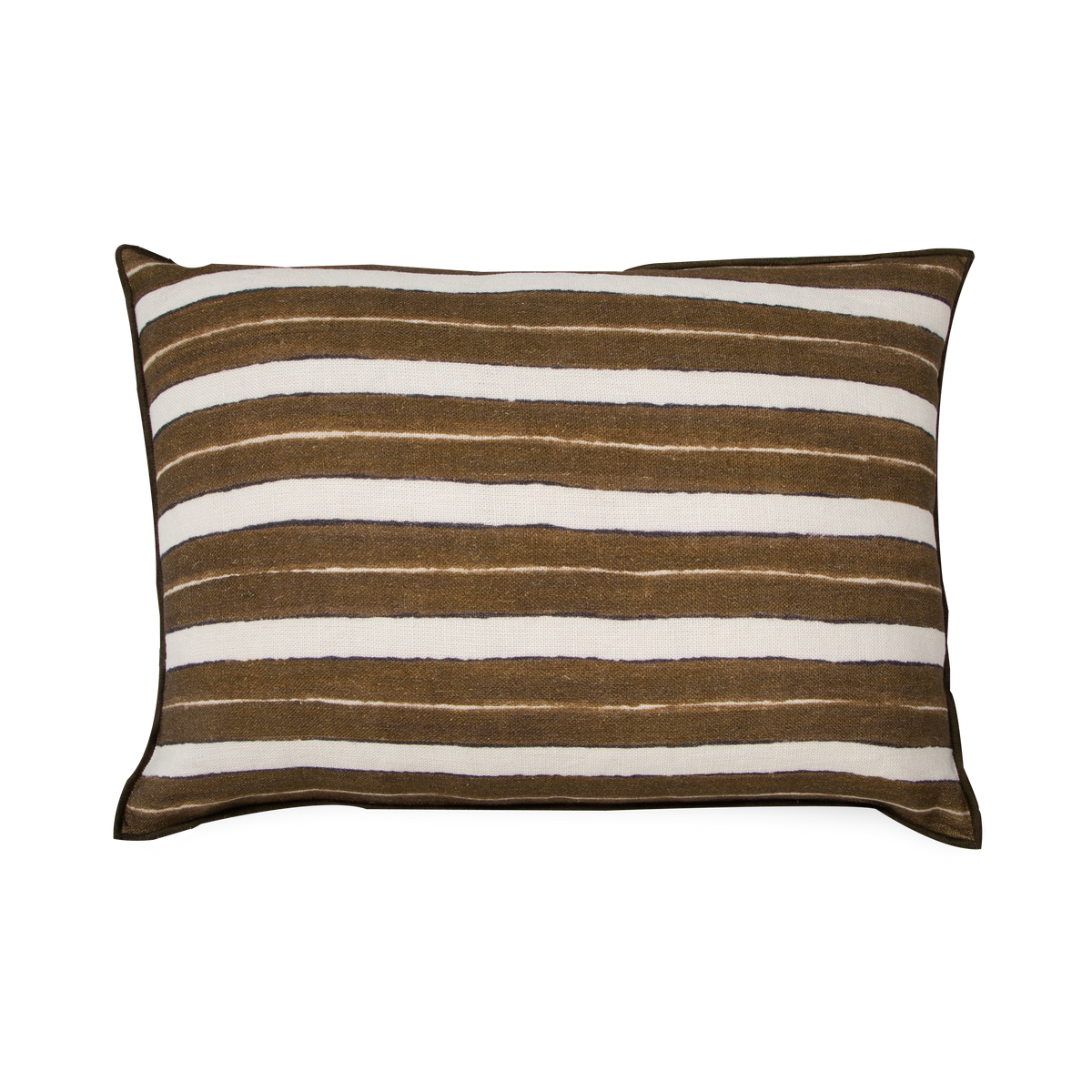 This Stripe Pillow is made with a naturally soft yet firm linen.