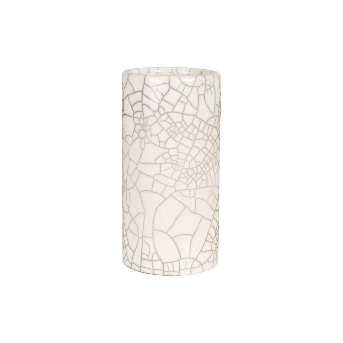 Crackle Cylinder Vase