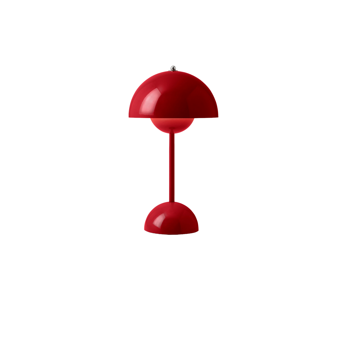 Flowerpot Prtble Lamp Vrml Red