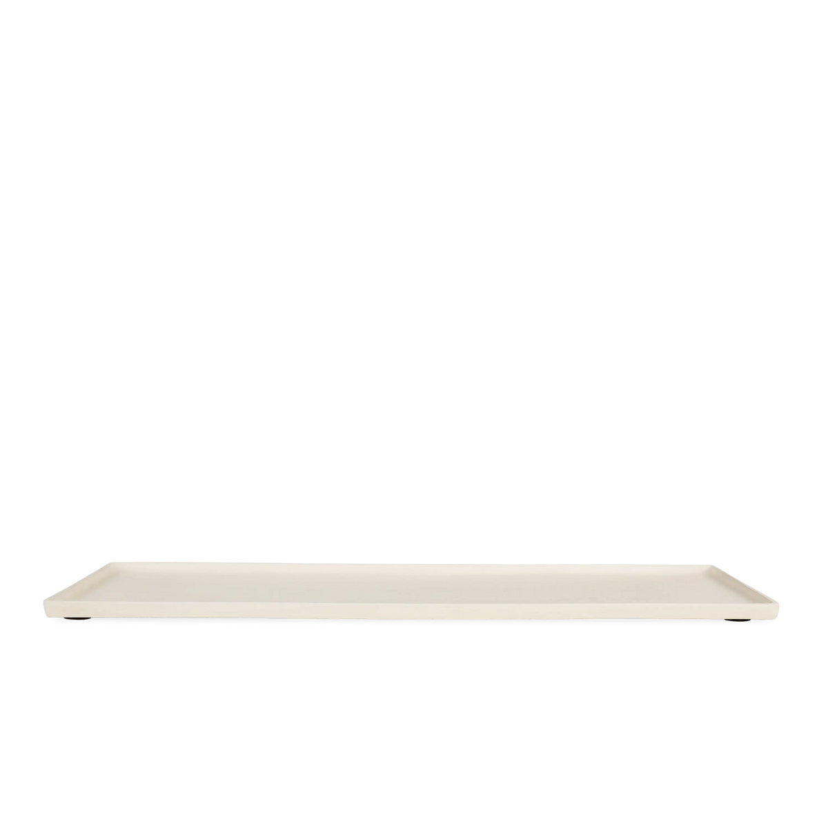 Rectangle Tray Metal Lrg Cream