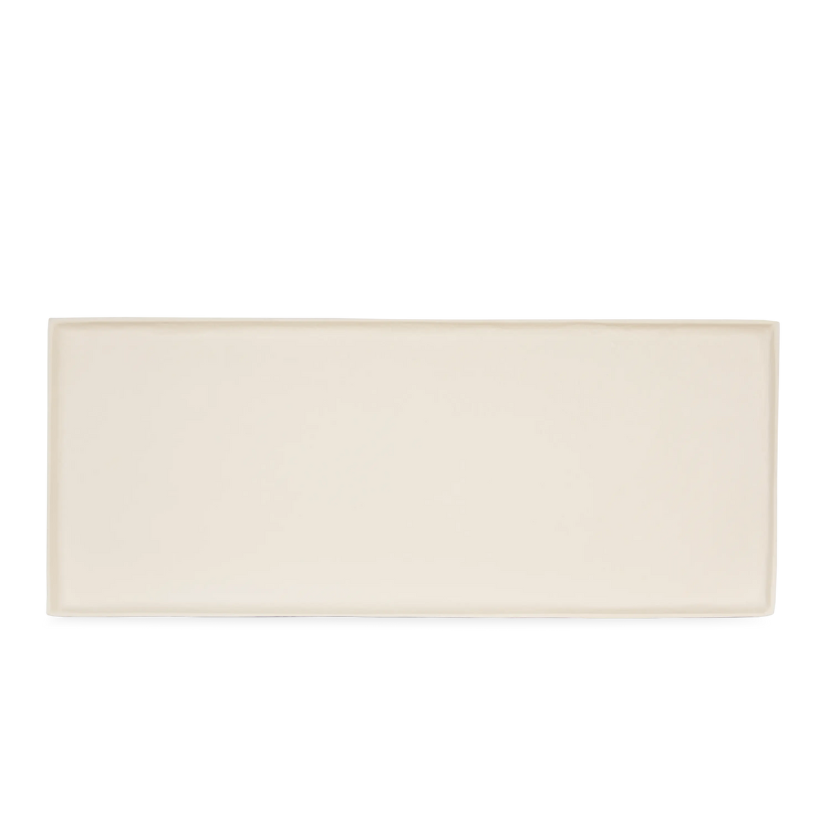 Rectangle Tray Metal Lrg Cream