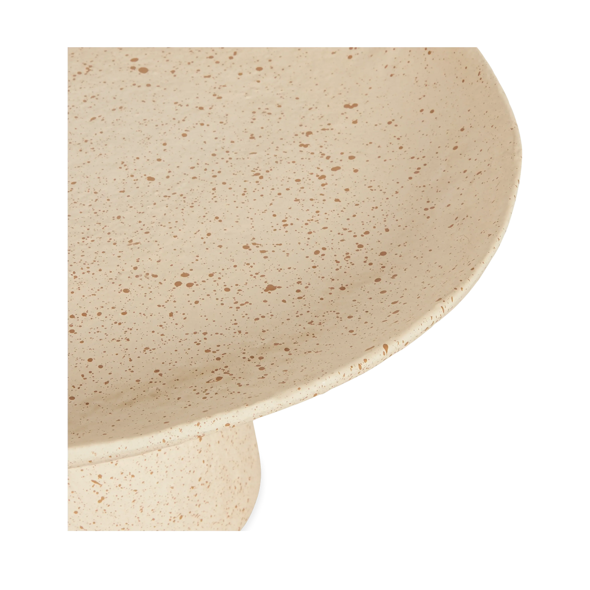 Footed Metal Tray Large Sand