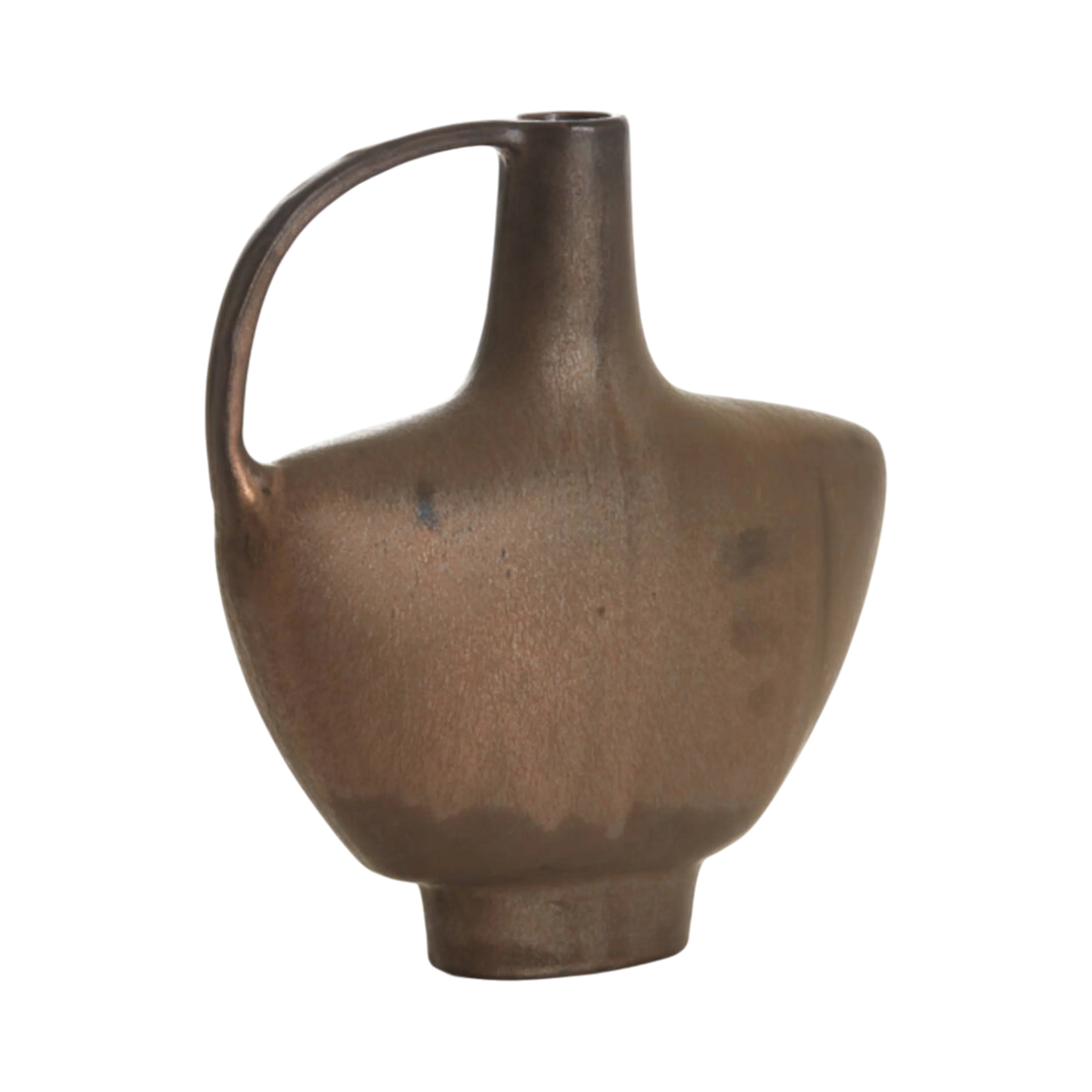 Ceramic Oil Vase S Dark Bronze