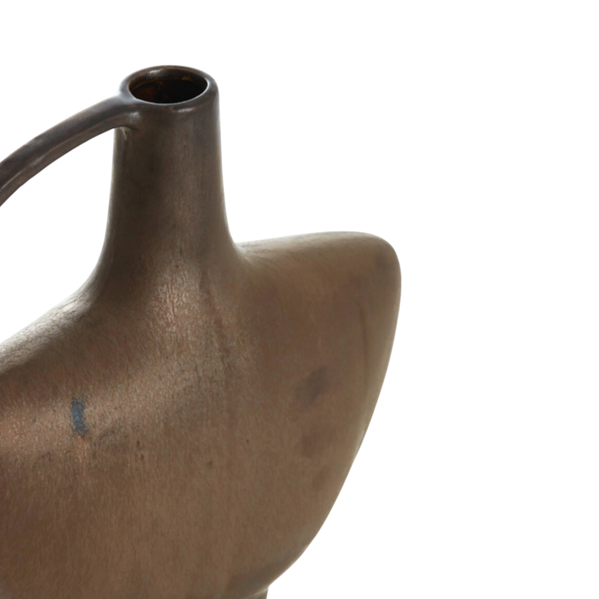 Ceramic Oil Vase S Dark Bronze