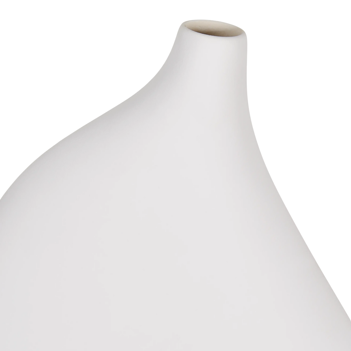 Sol Ceramic Bottle Vase White