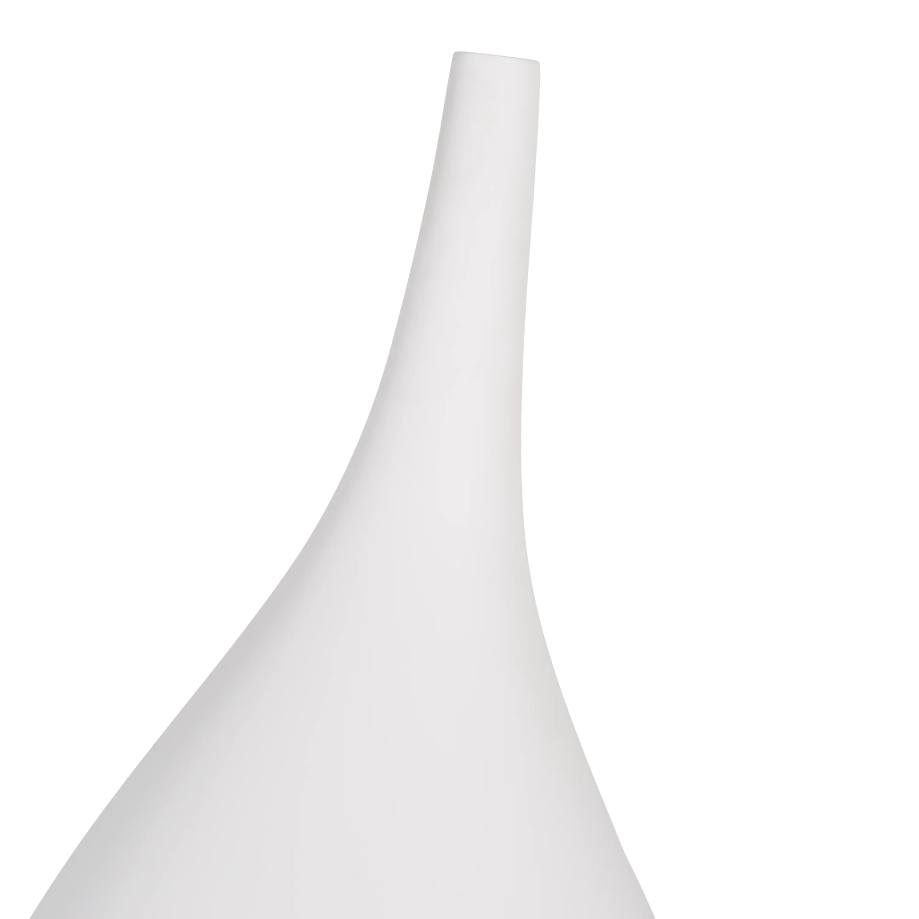 Soffio Ceramic Vase White