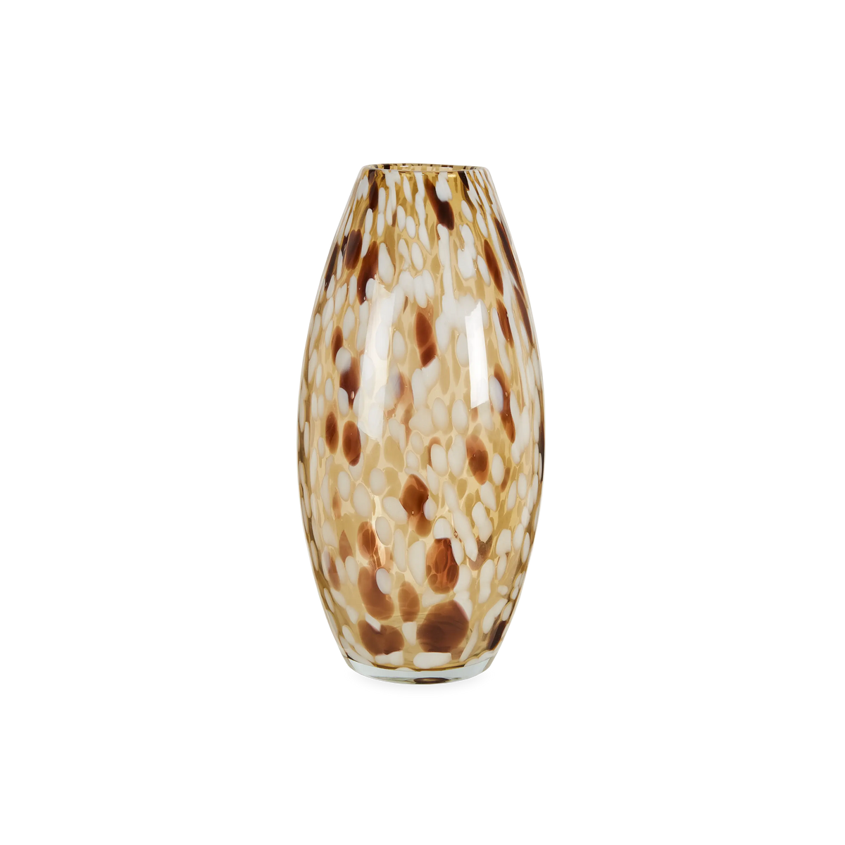 Mouthblown Tall Glass Vase Brw