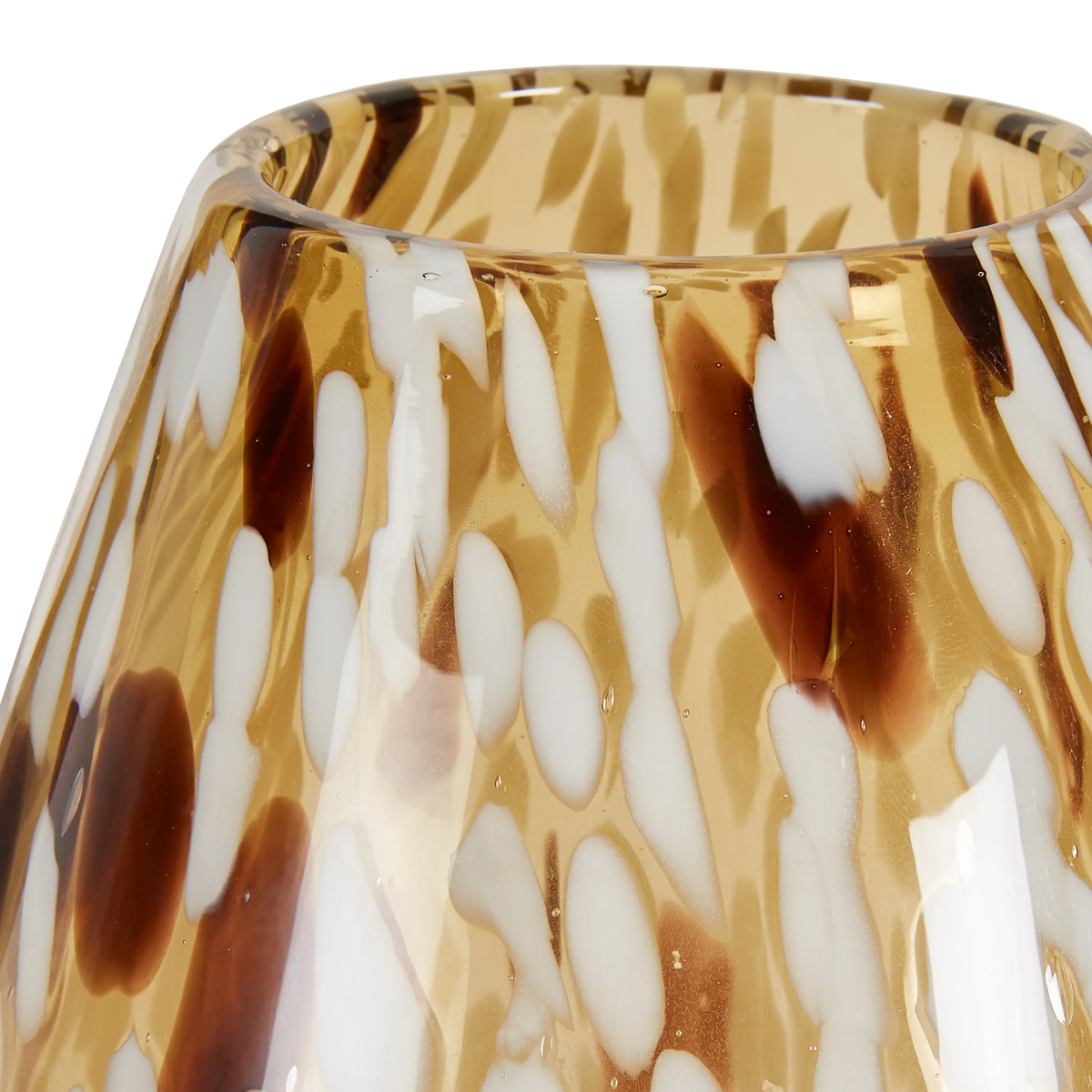 Mouthblown Tall Glass Vase Brw