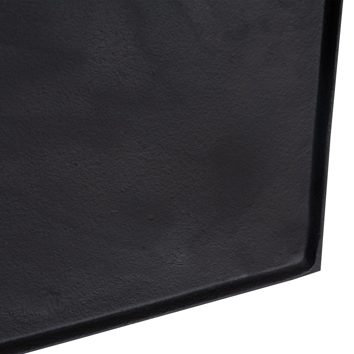 Square Metal Tray Medium Black