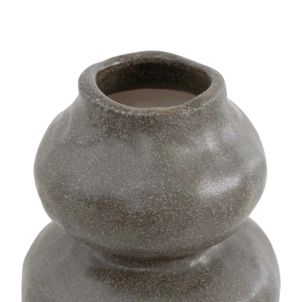 Ceramic Curve Vase S Grey