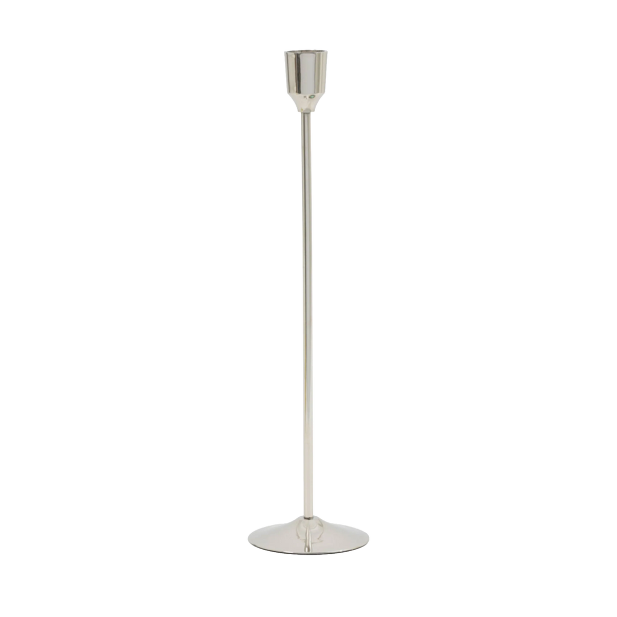 Narrow Candle Holder Lg Nickel