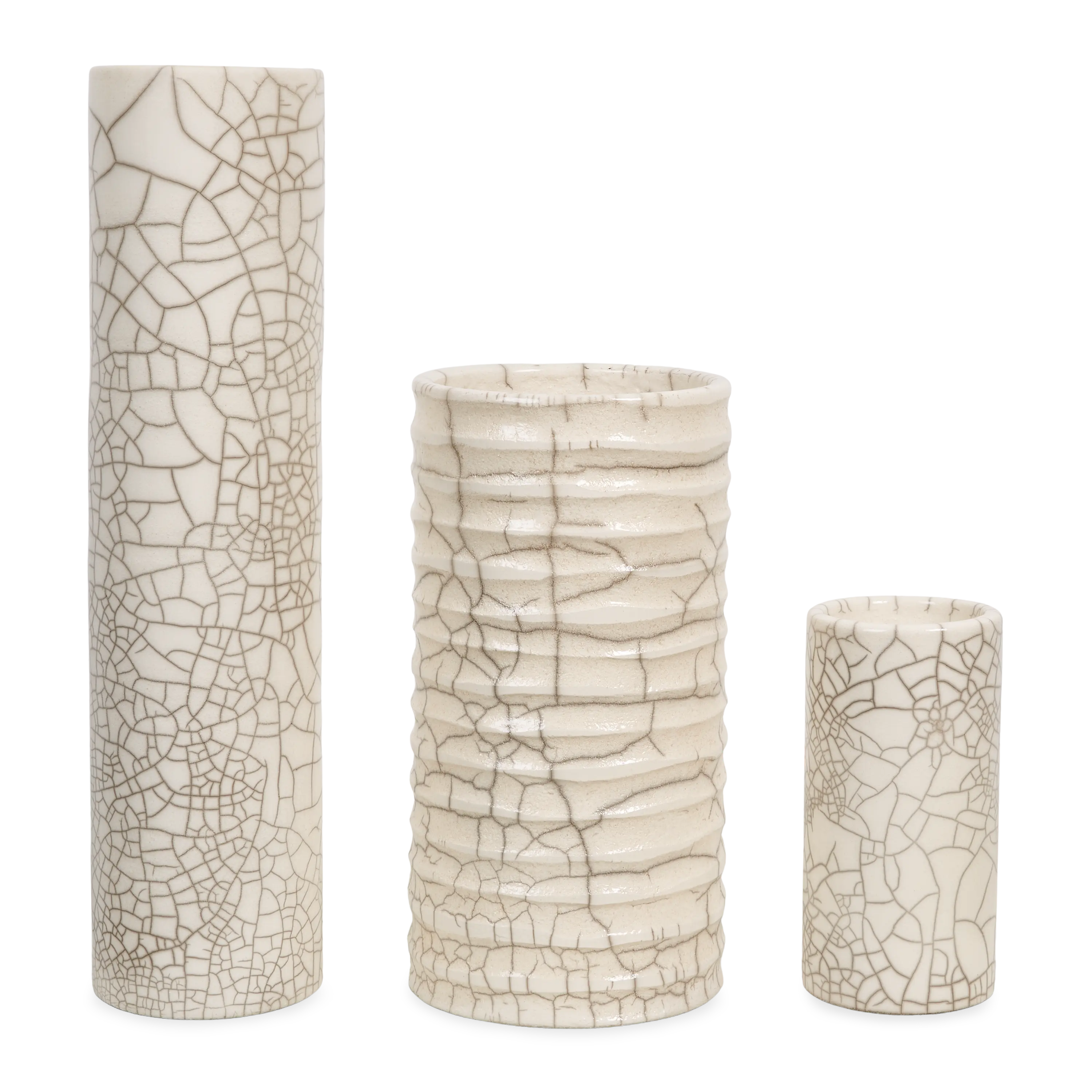 Crackle Cylinder Vase