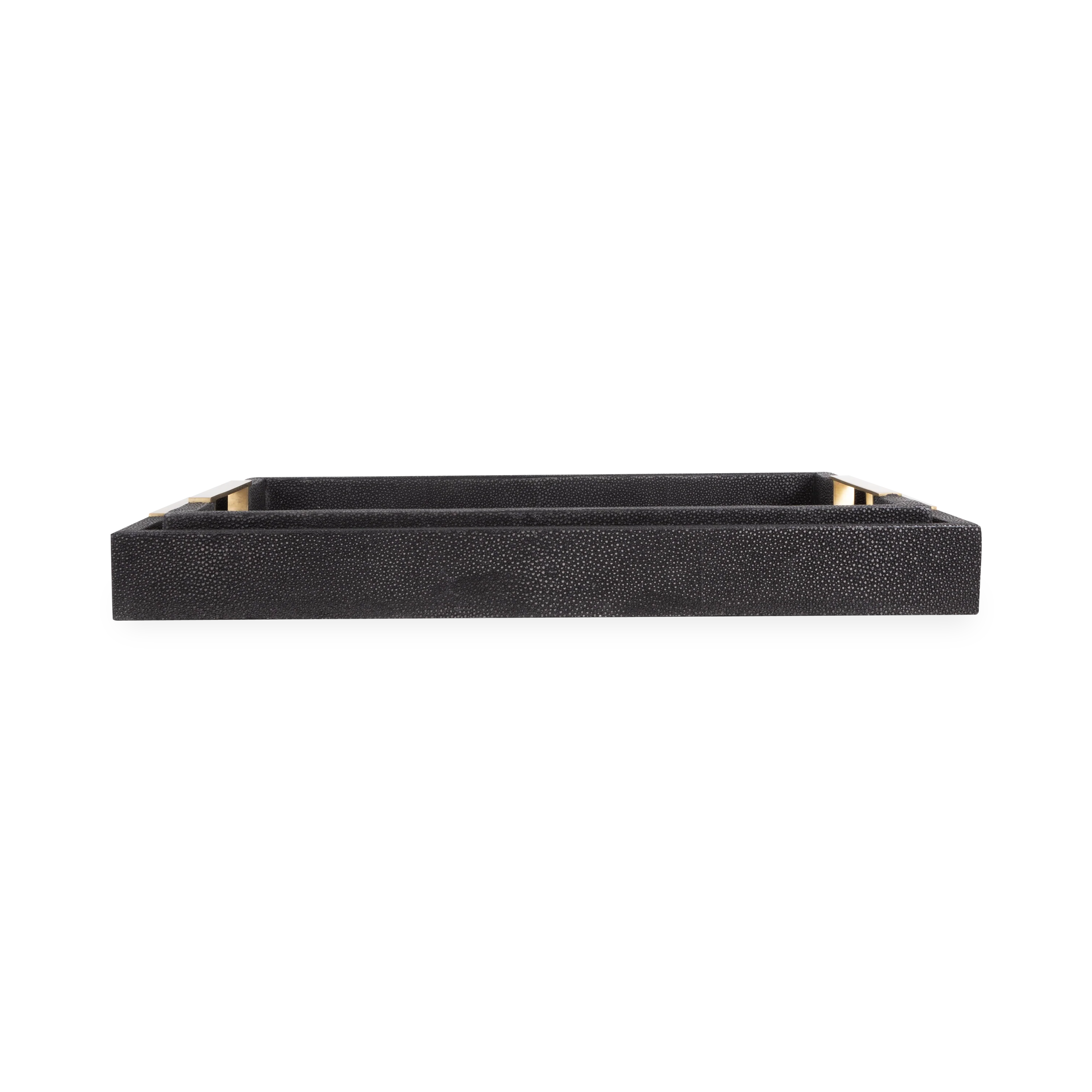 Faux Shagreen Tray